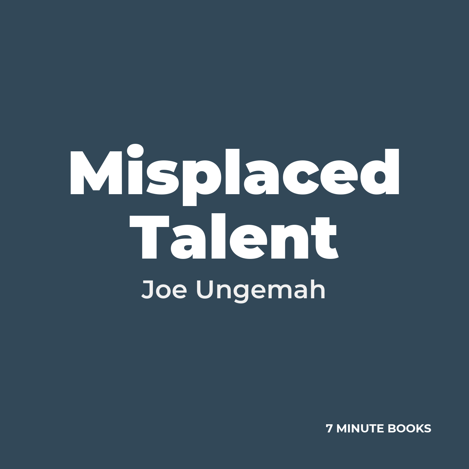 Misplaced Talent cover