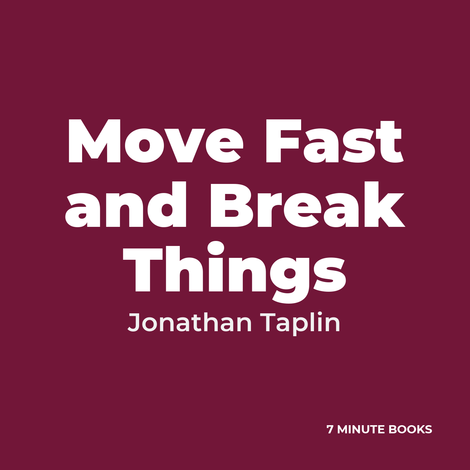 Move Fast and Break Things cover