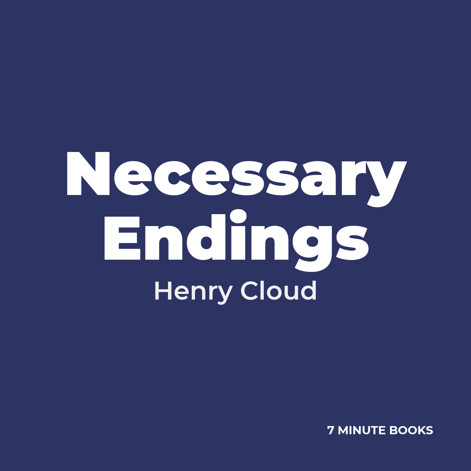 Necessary Endings cover