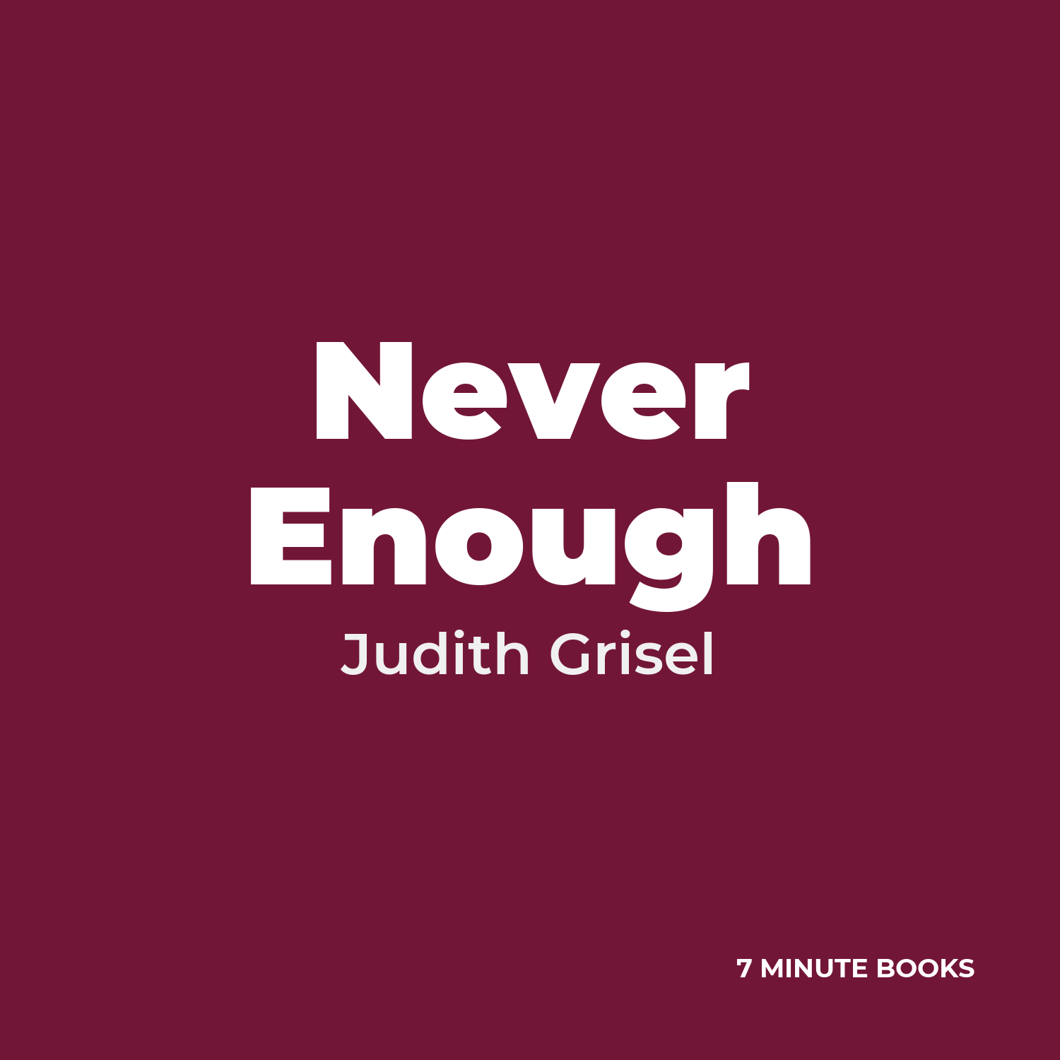Never Enough cover
