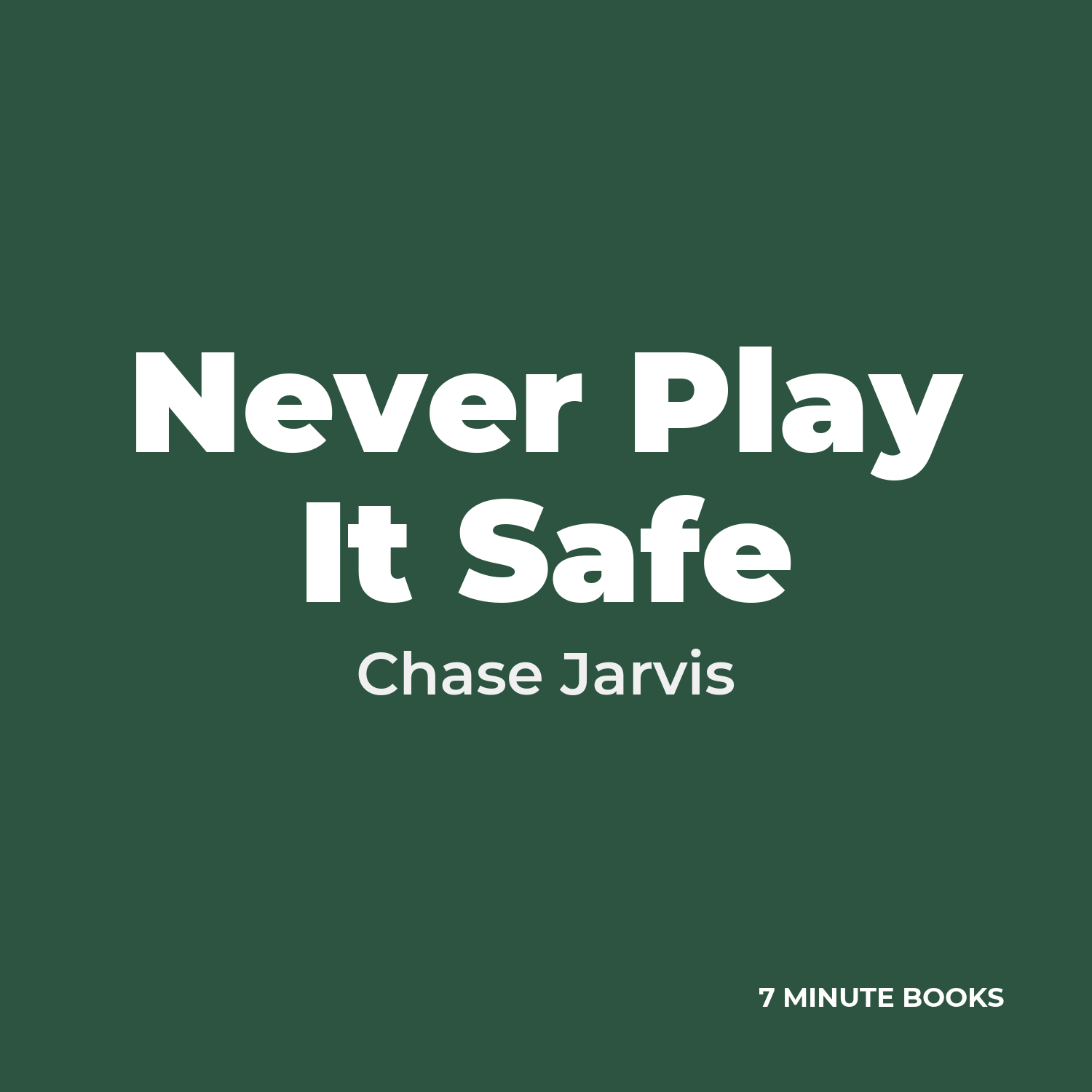 Never Play It Safe cover