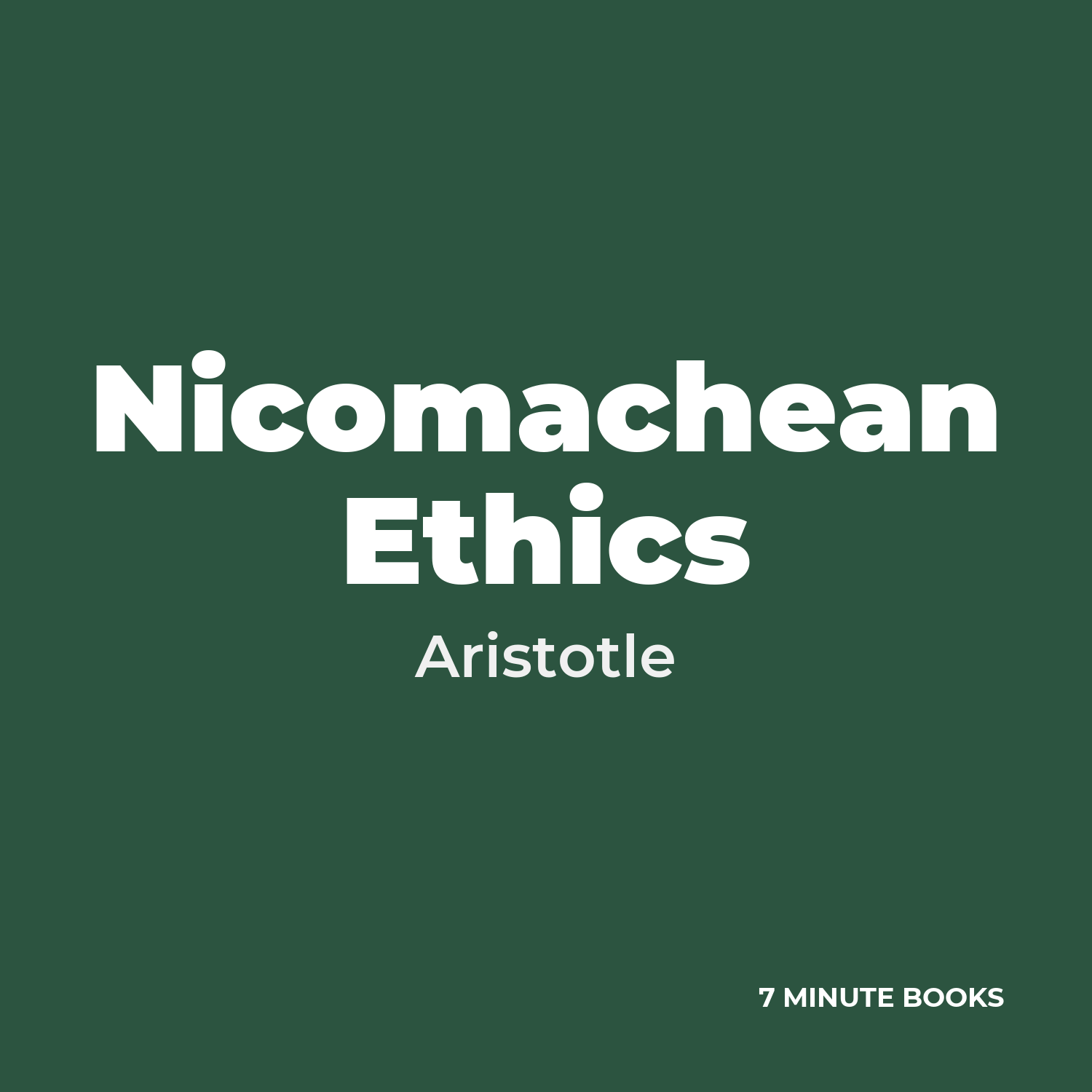 Nicomachean Ethics cover