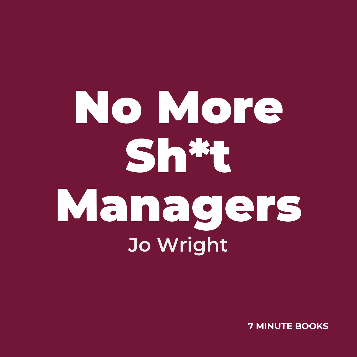 No More Sh*t Managers cover