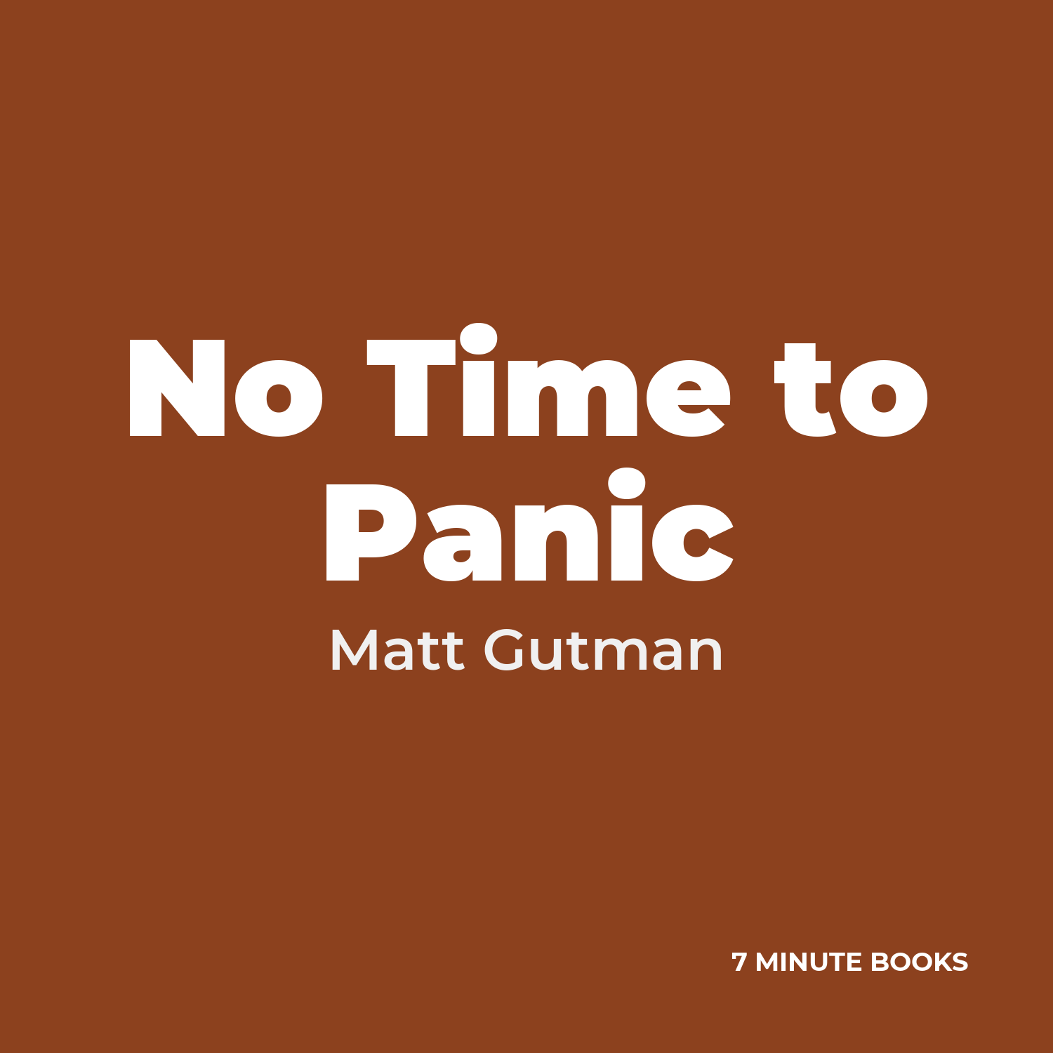 No Time to Panic cover