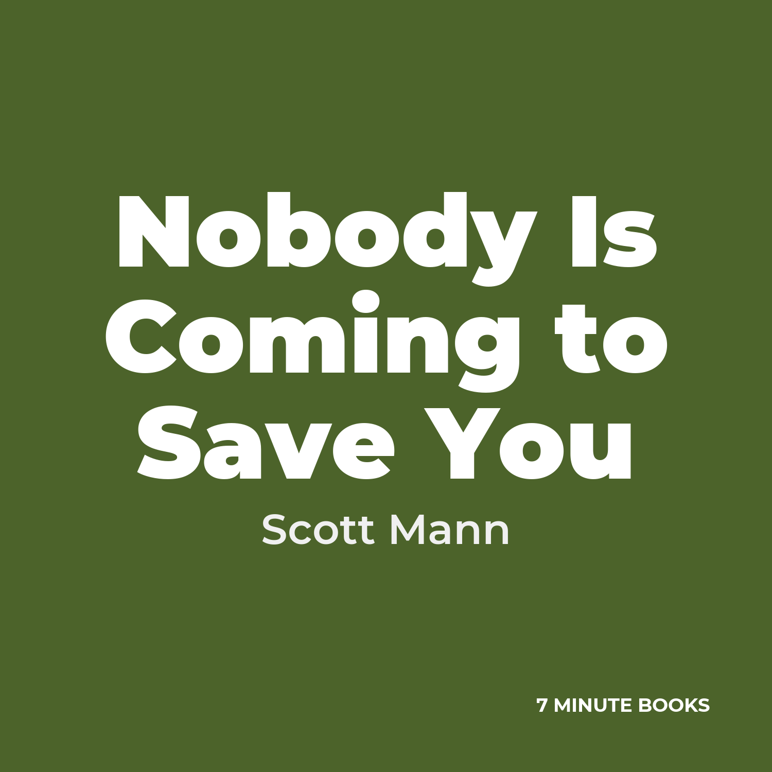 Nobody Is Coming to Save You cover