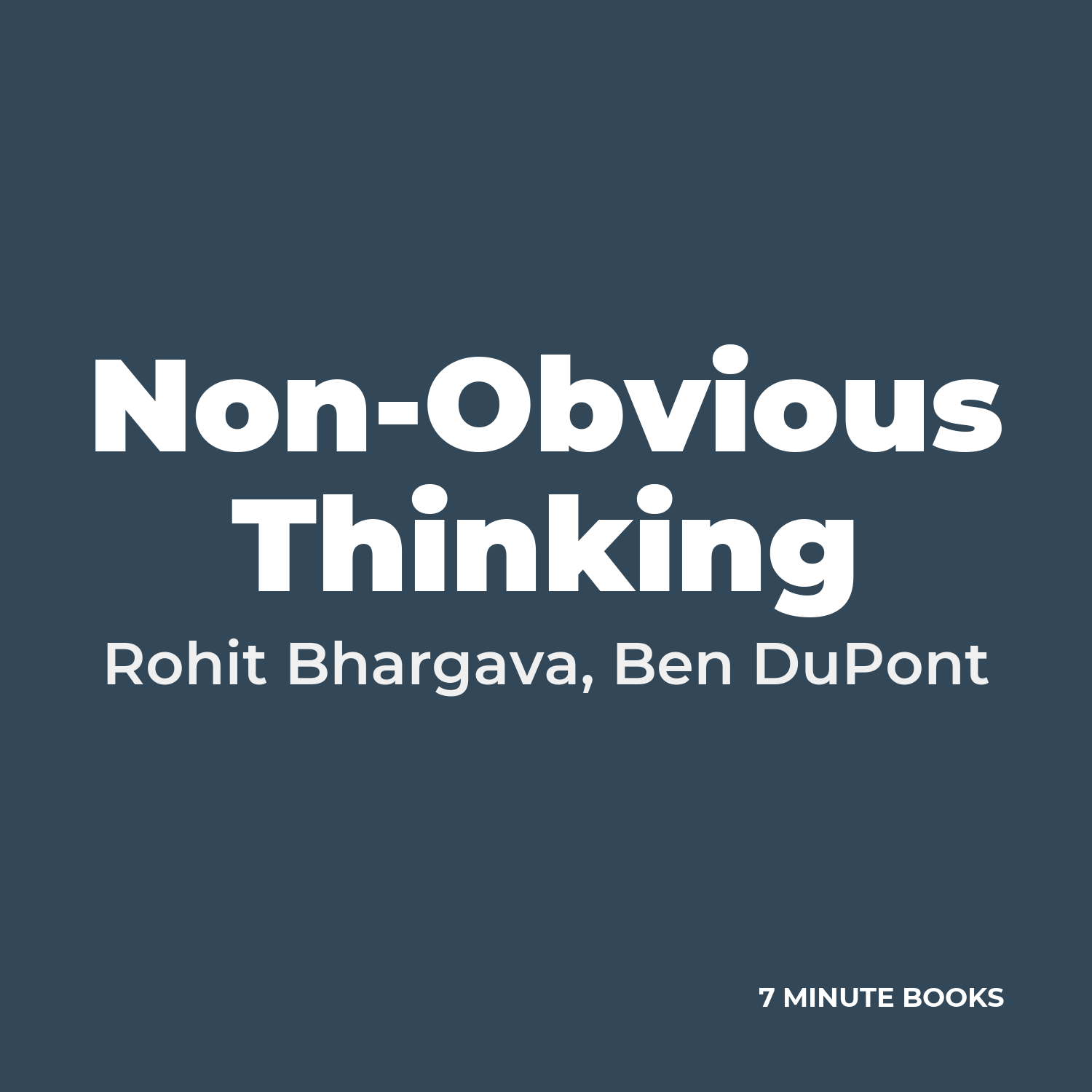 Non-Obvious Thinking cover