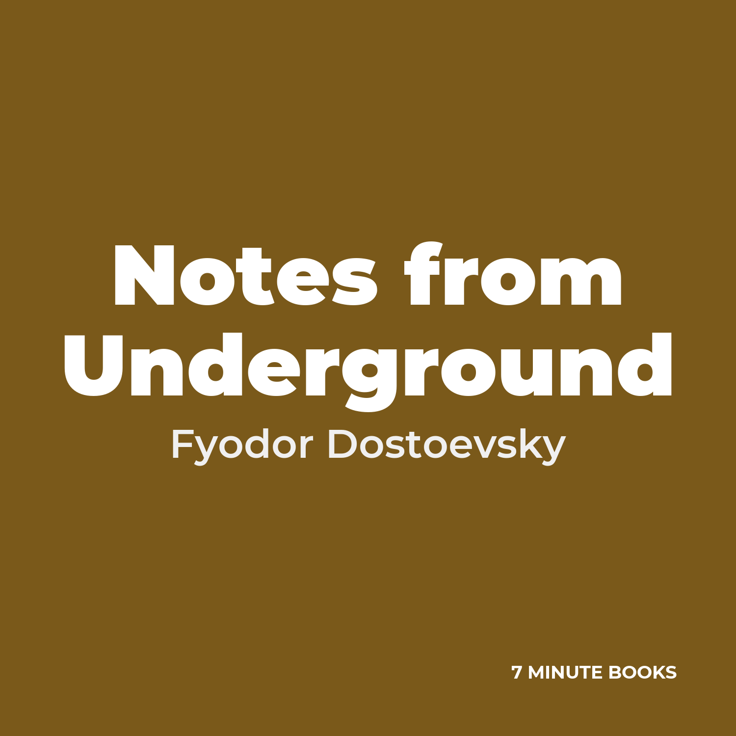 Notes from Underground cover