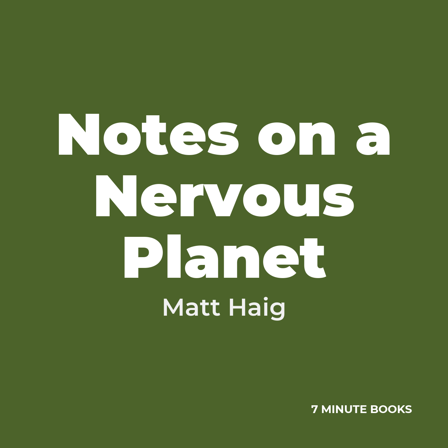 Notes on a Nervous Planet cover