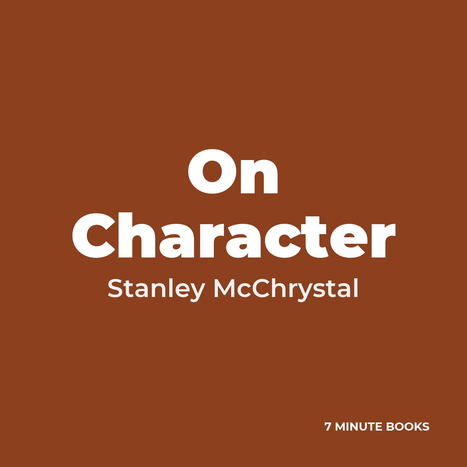 On Character cover