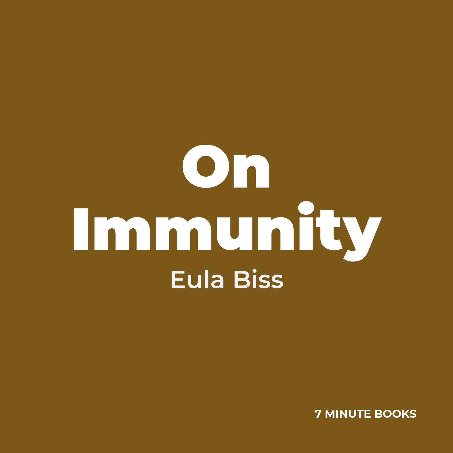 On Immunity cover
