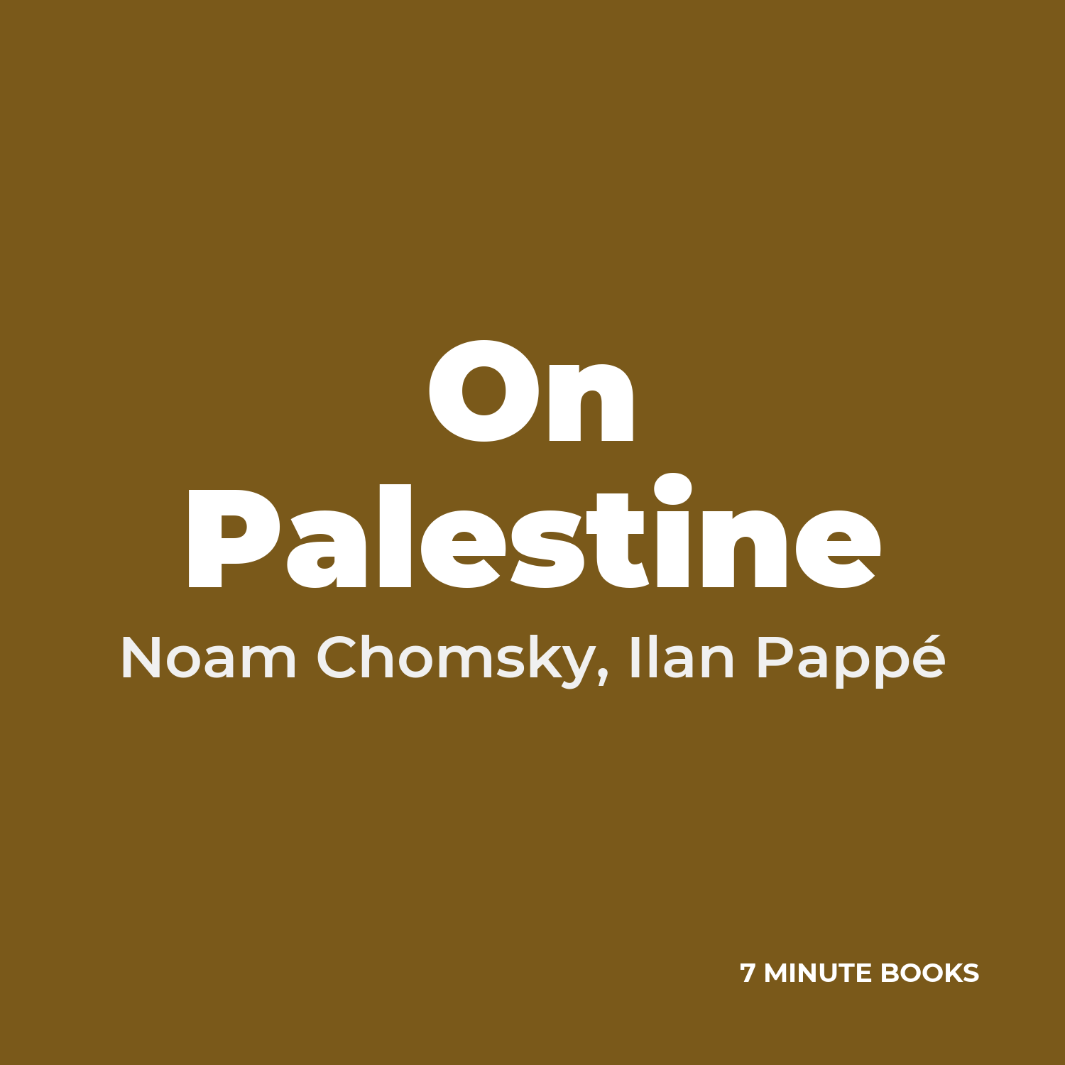 On Palestine cover