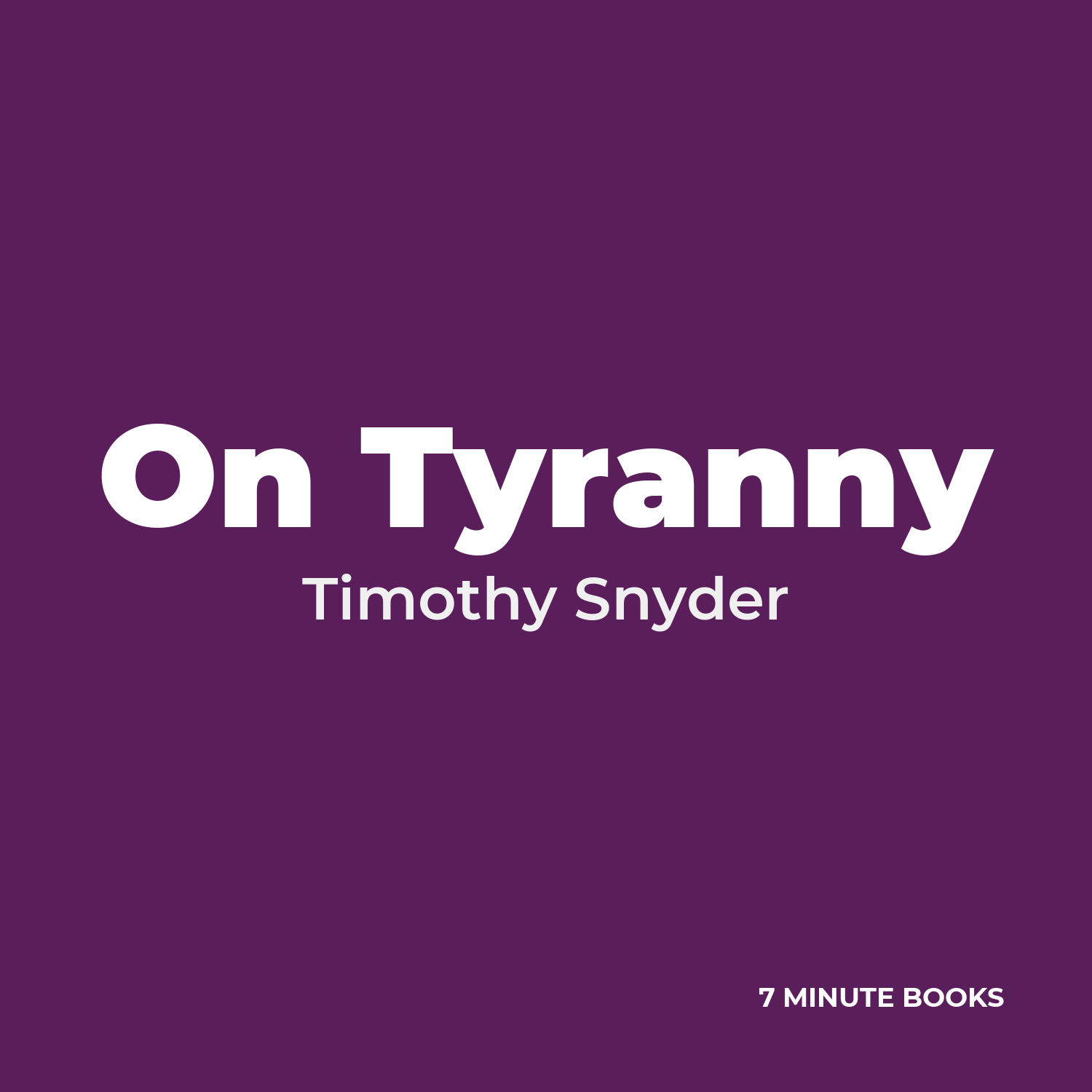 On Tyranny cover