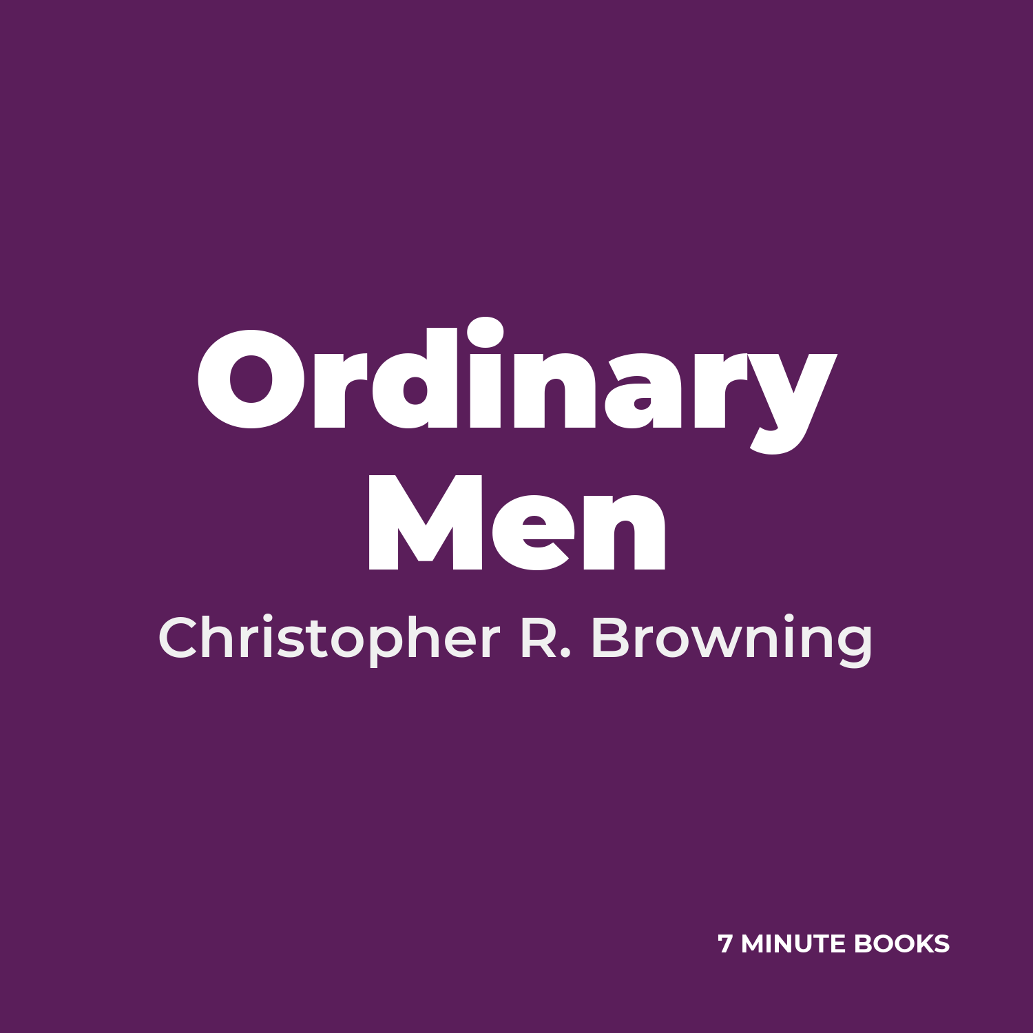 Ordinary Men cover