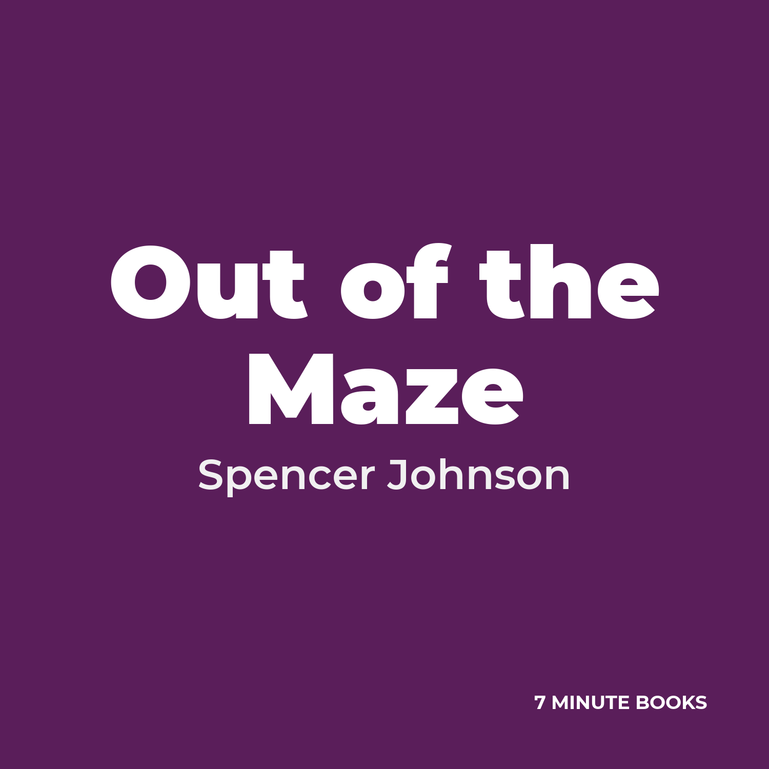 Out of the Maze cover