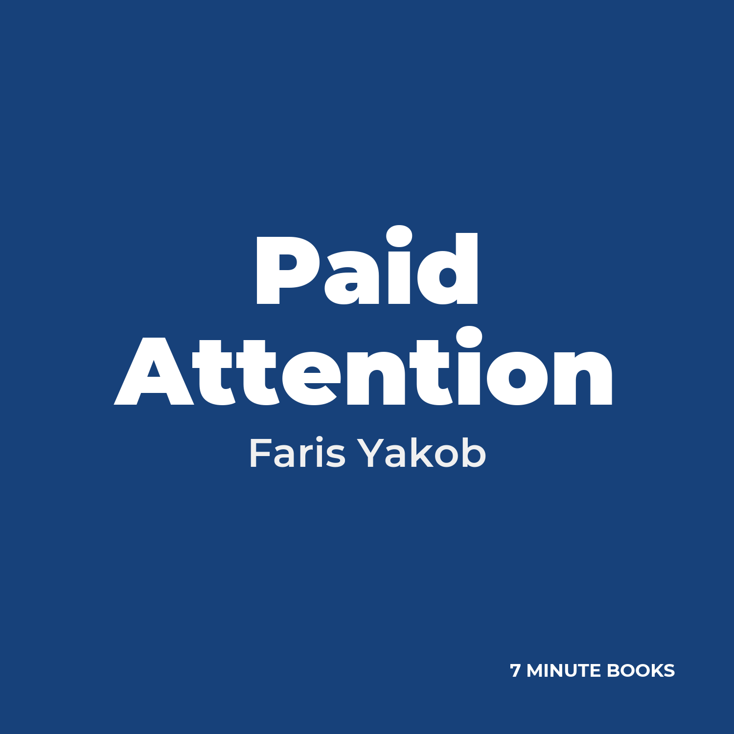 Paid Attention cover