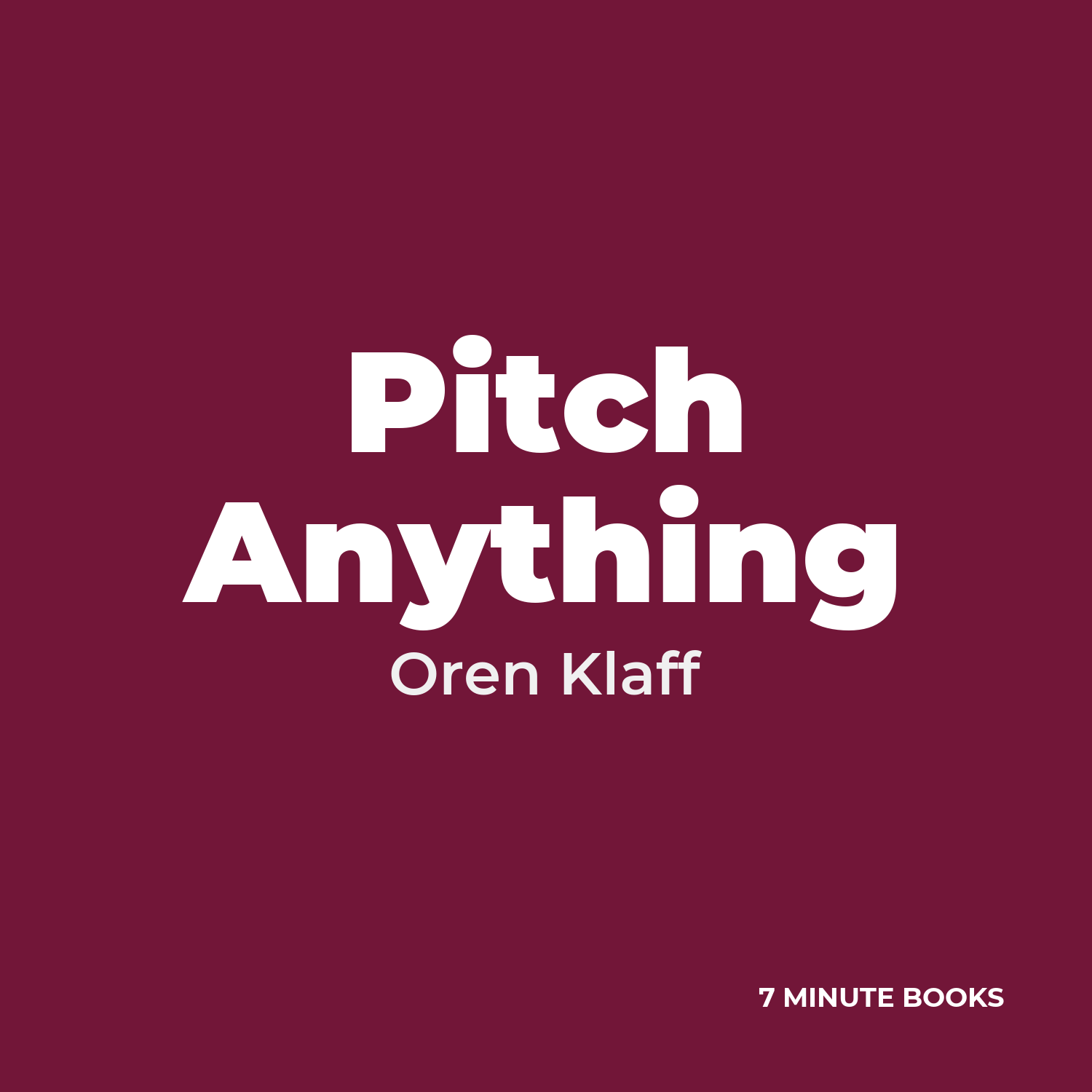 Pitch Anything cover