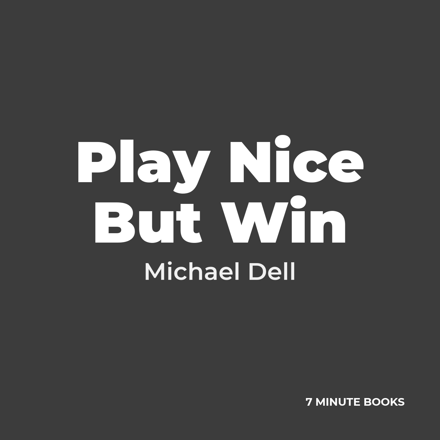 Play Nice But Win cover