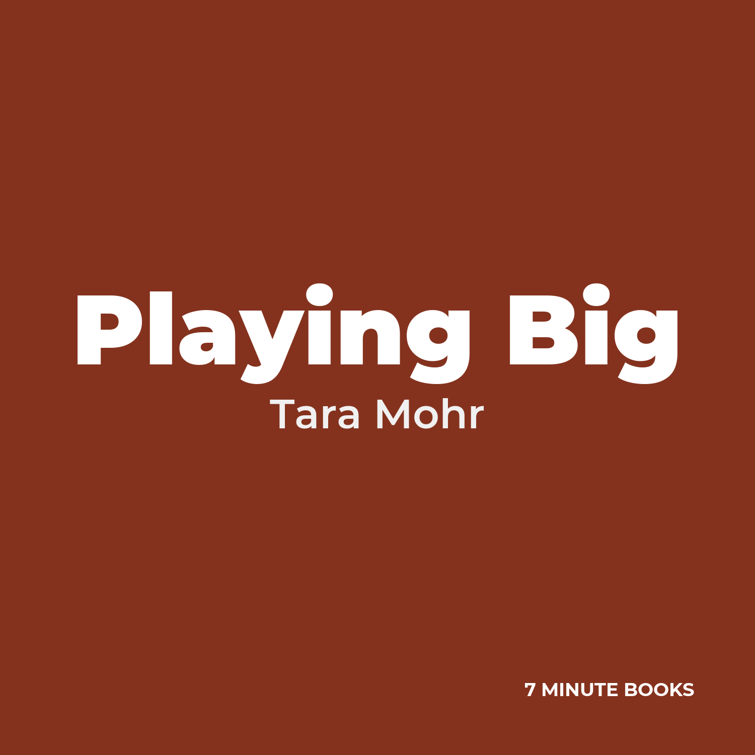 Playing Big cover