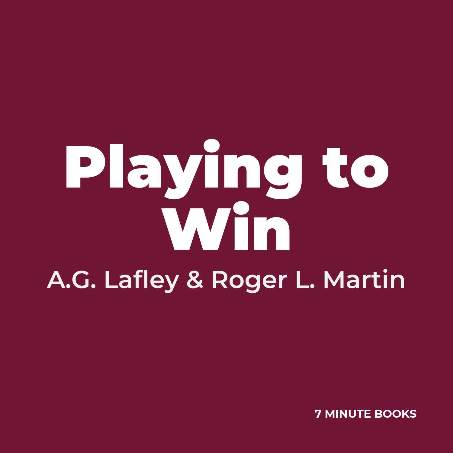Playing to Win cover