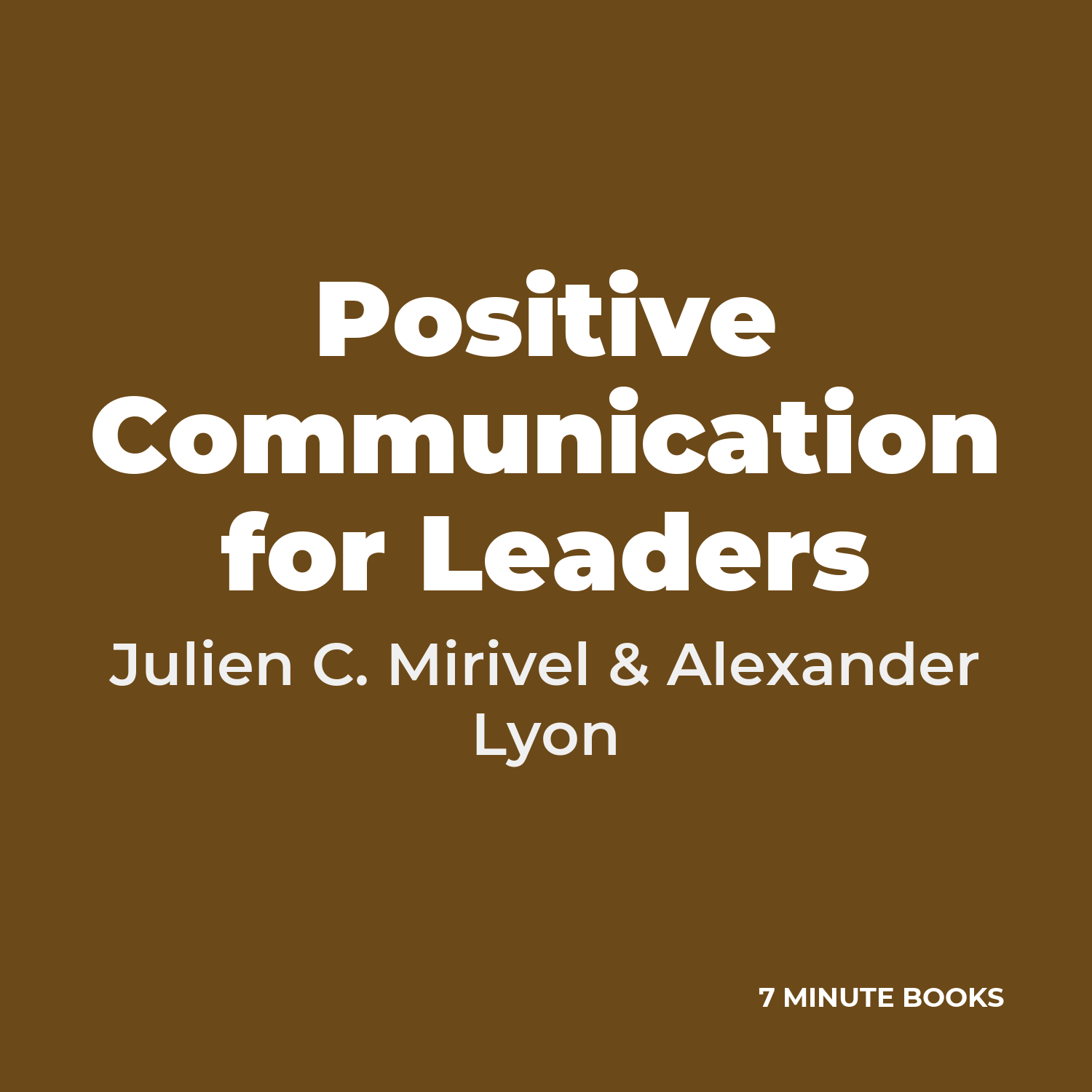 Positive Communication for Leaders cover