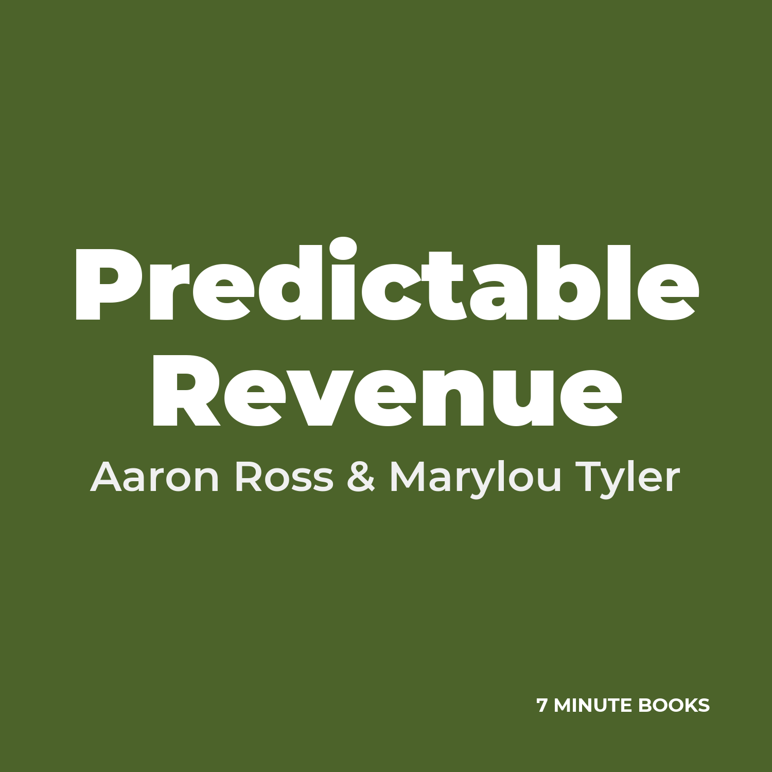 Predictable Revenue cover