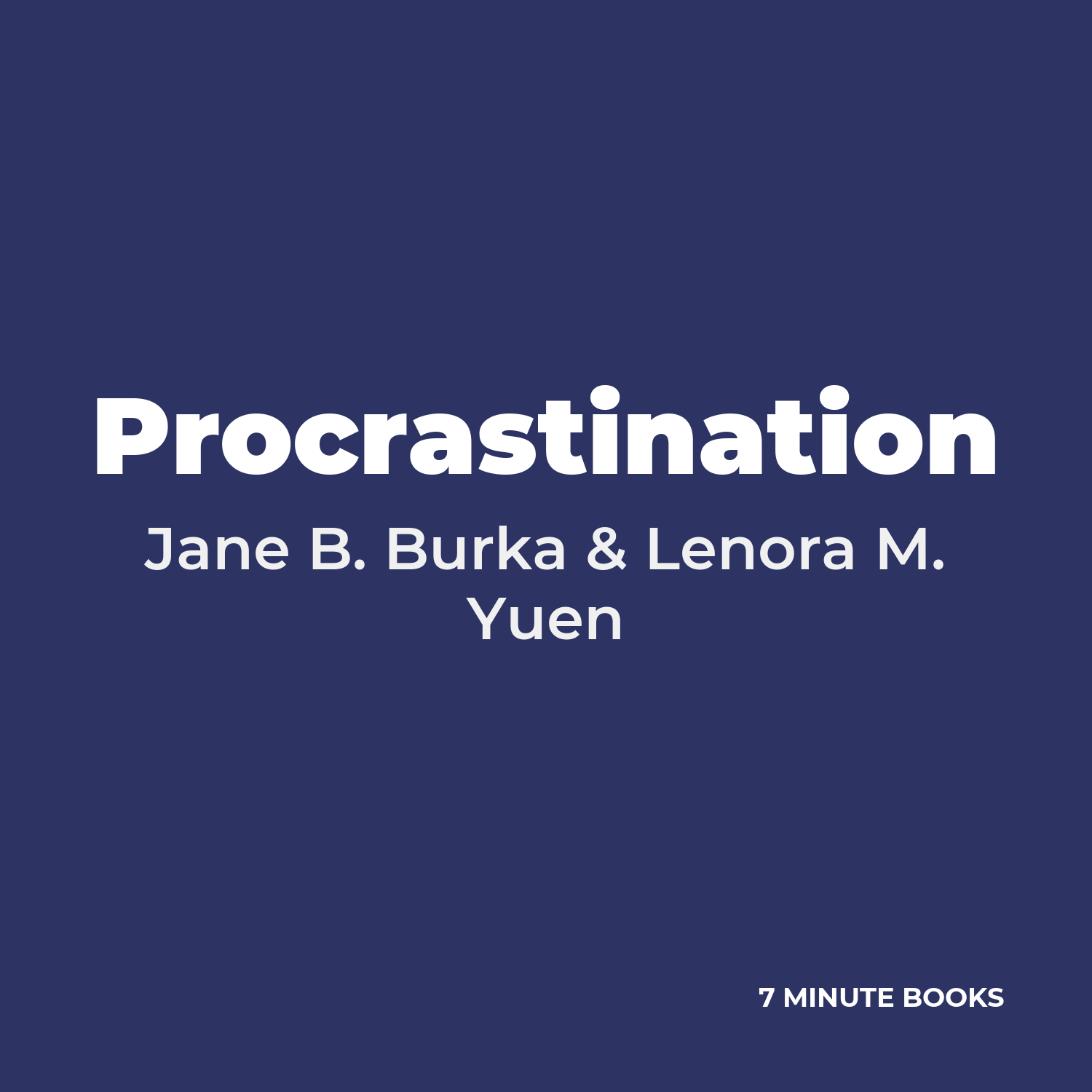 Procrastination cover