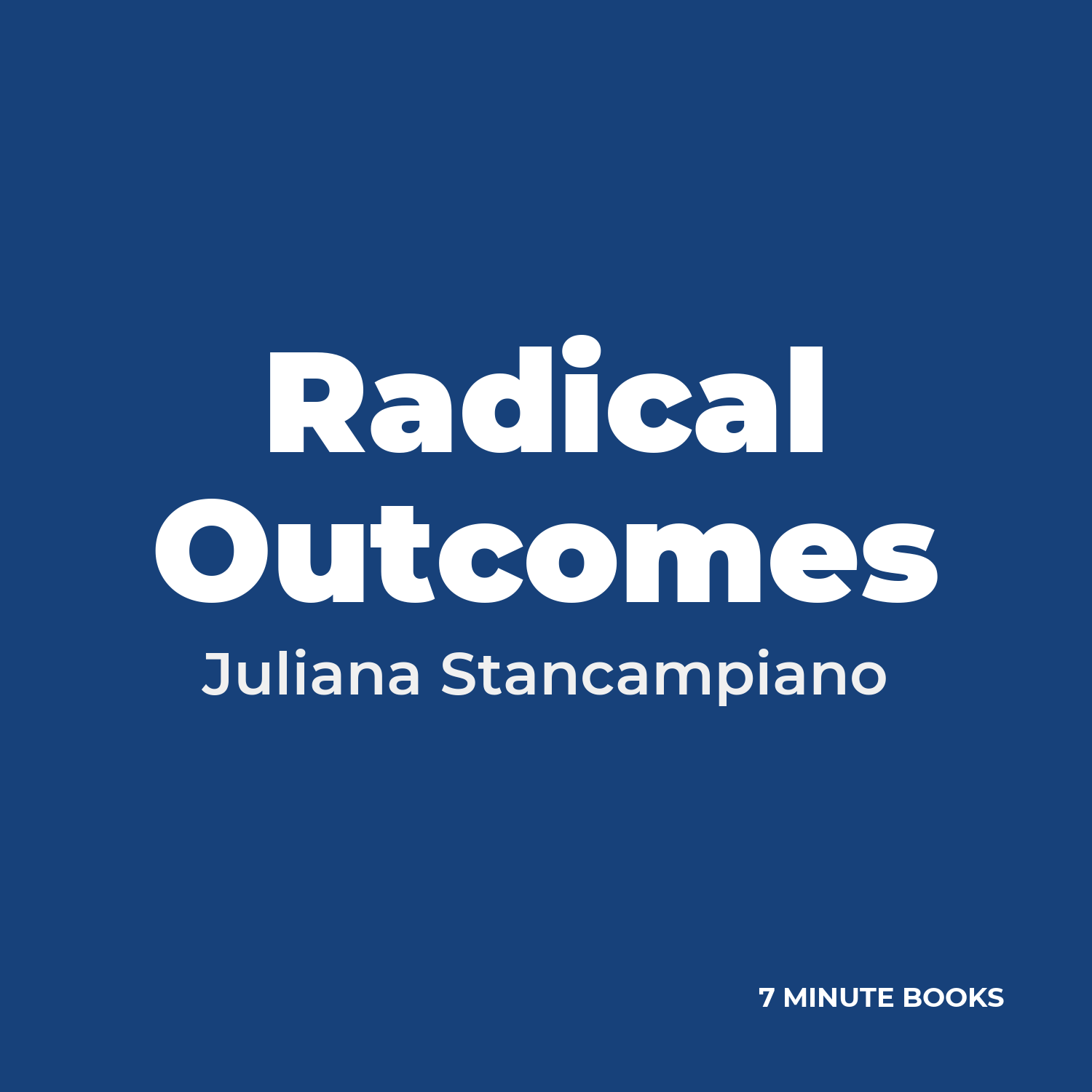 Radical Outcomes cover