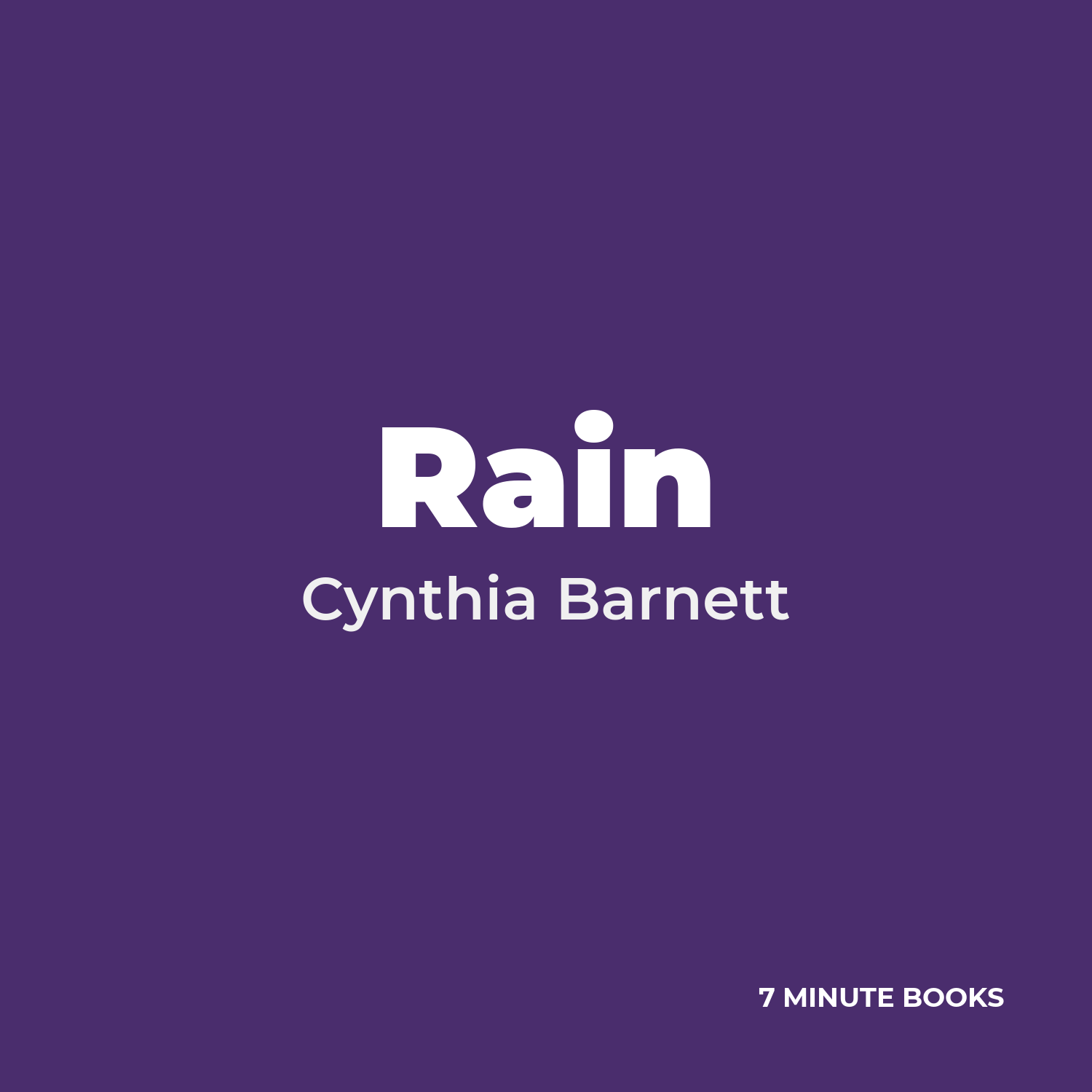 Rain — by Cynthia Barnett