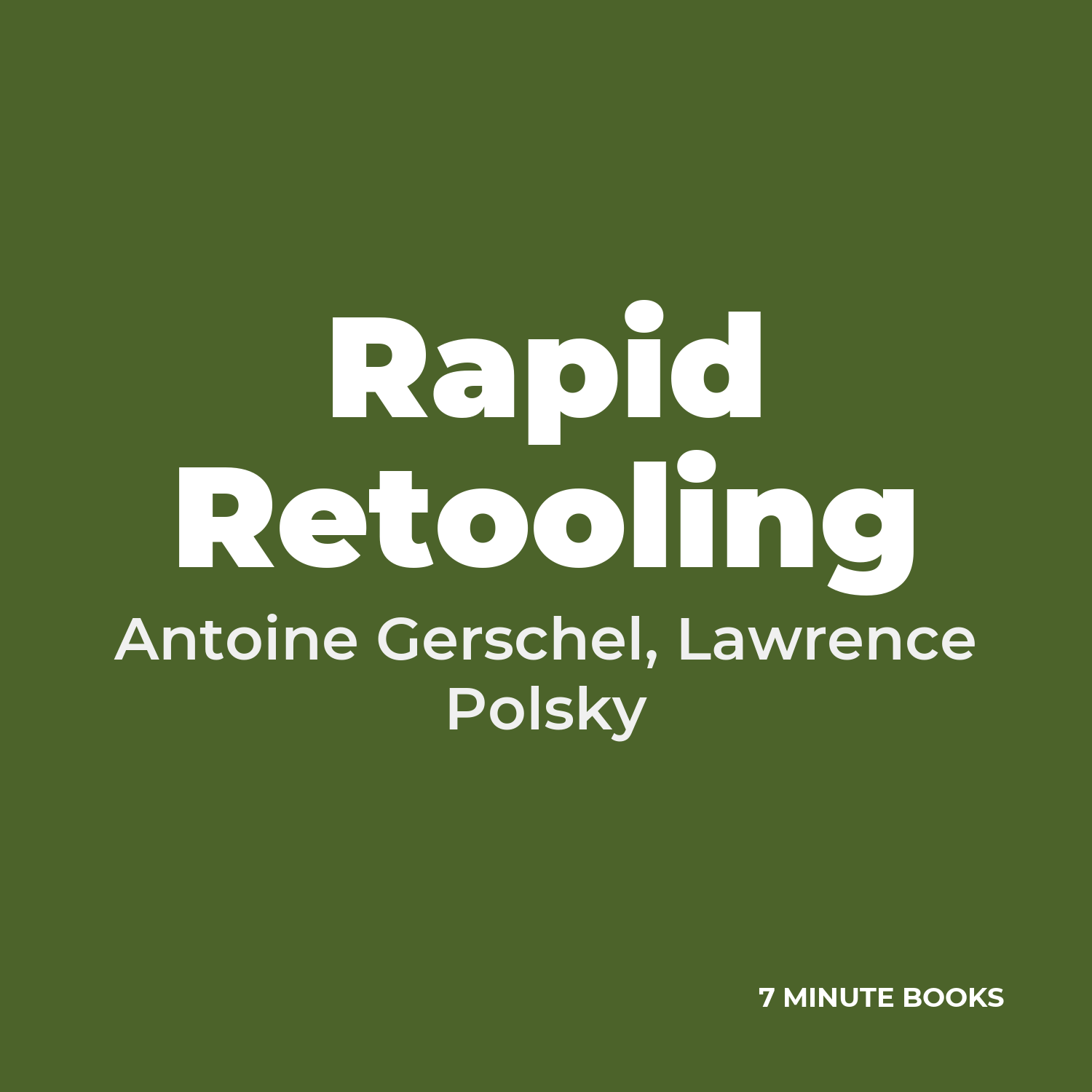 Rapid Retooling cover