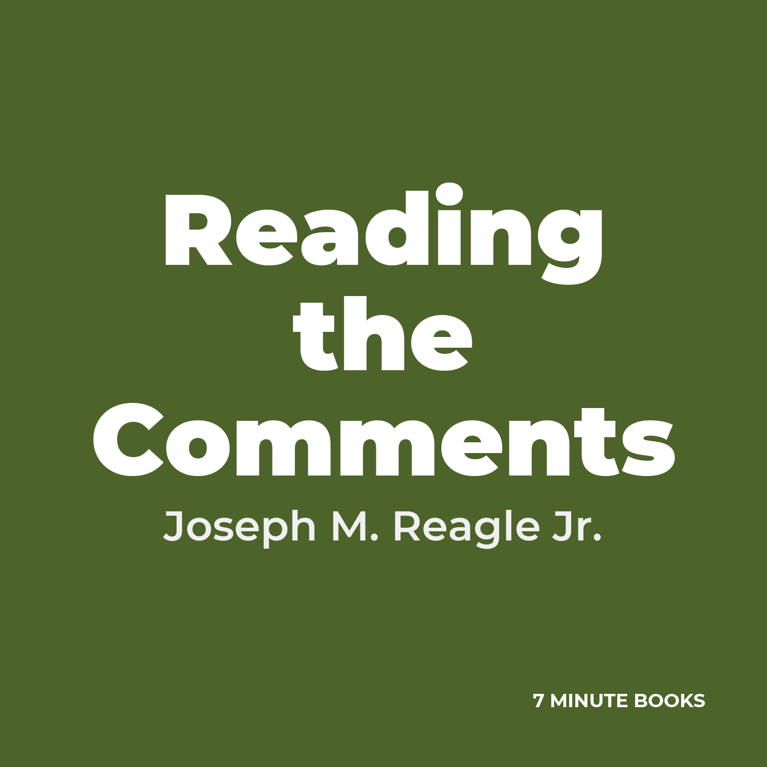 Reading the Comments cover
