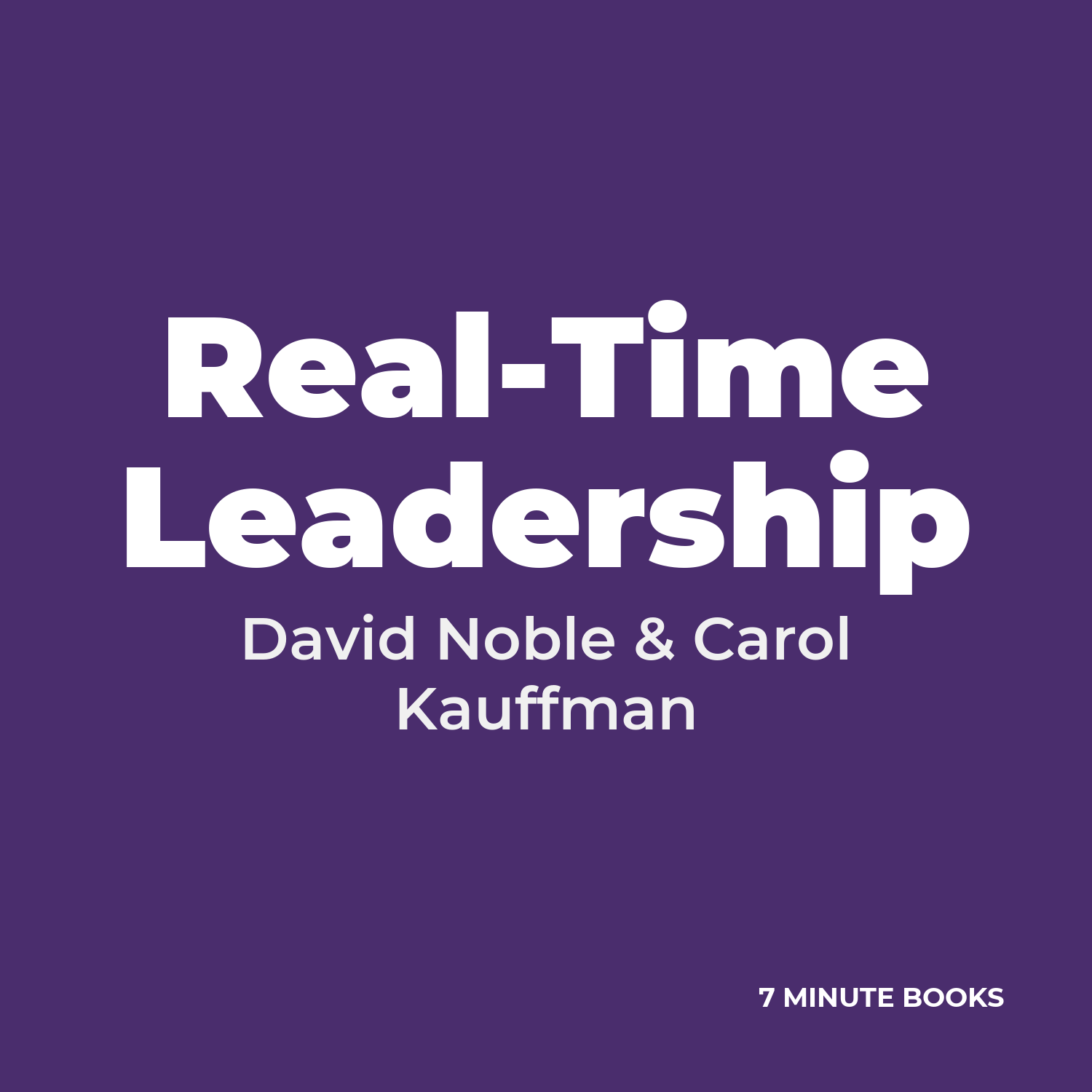 Real-Time Leadership cover