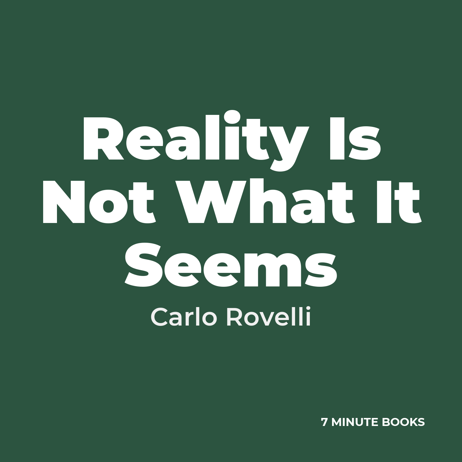 Reality Is Not What It Seems cover