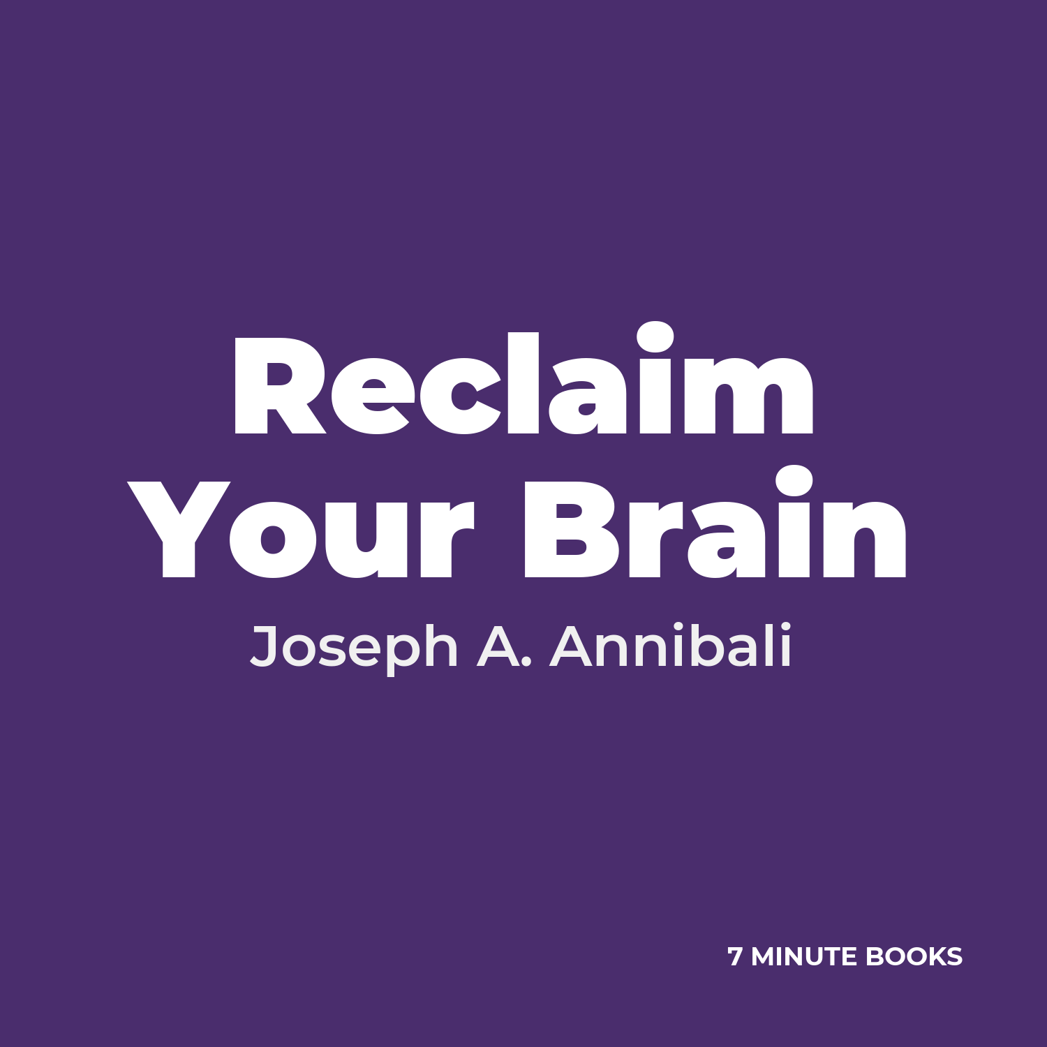 Reclaim Your Brain cover