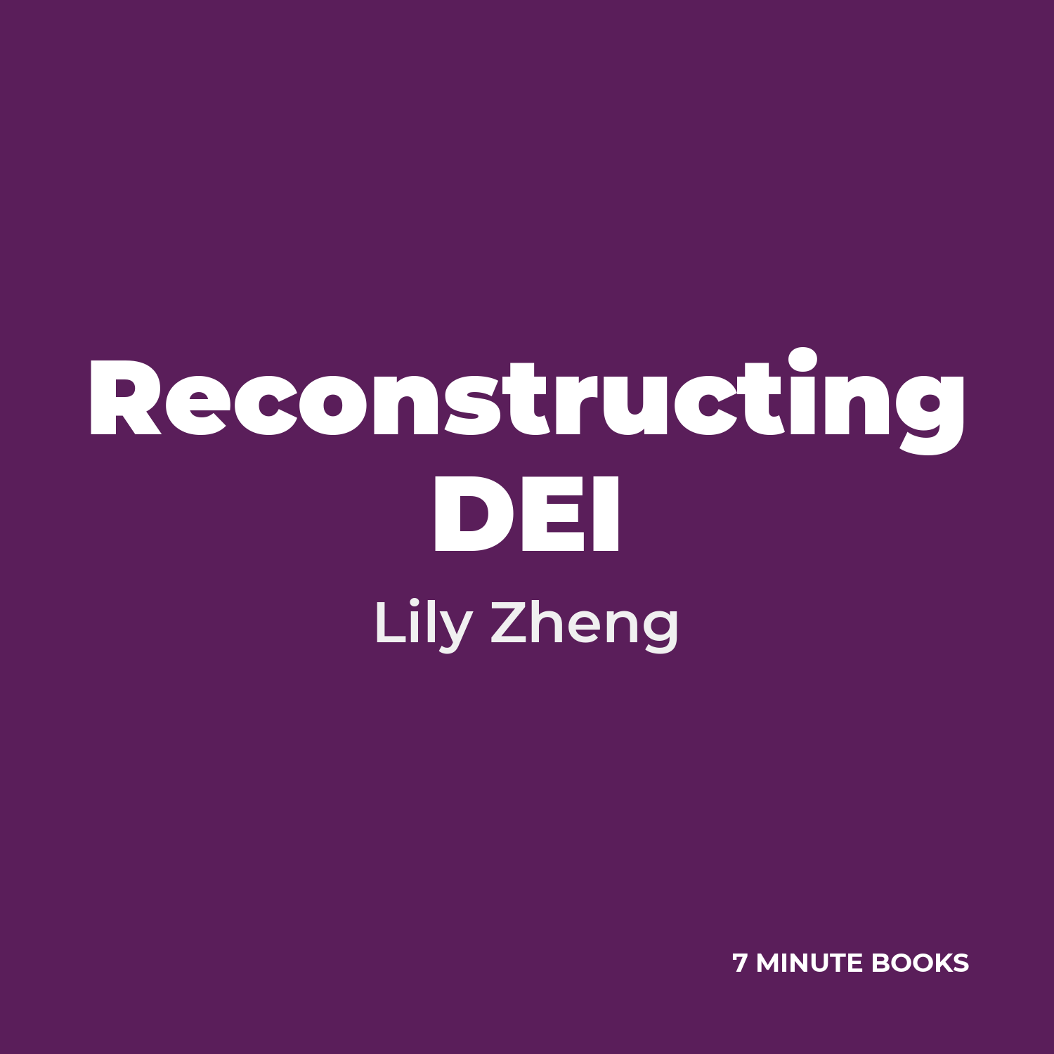 Reconstructing DEI cover