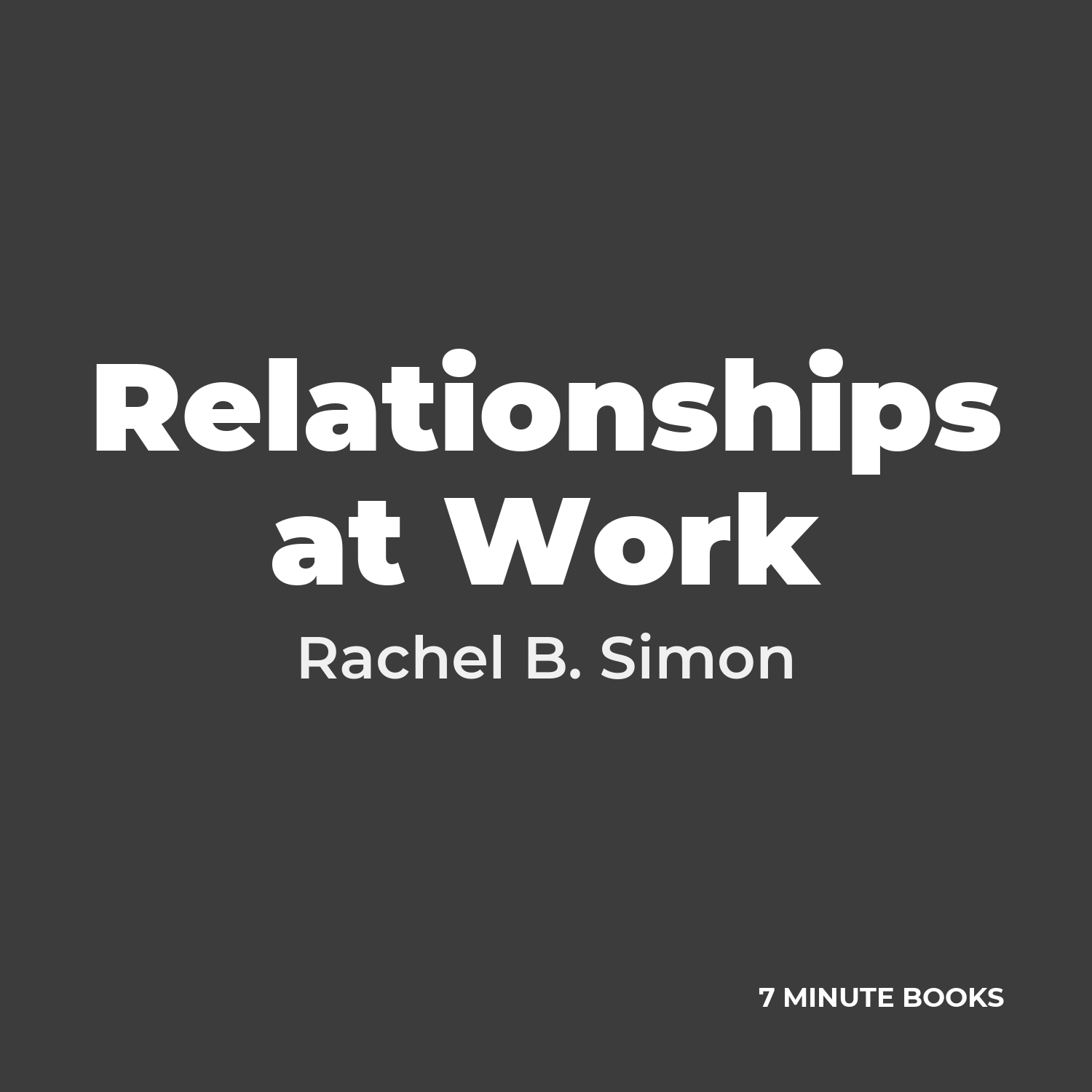 Relationships at Work cover