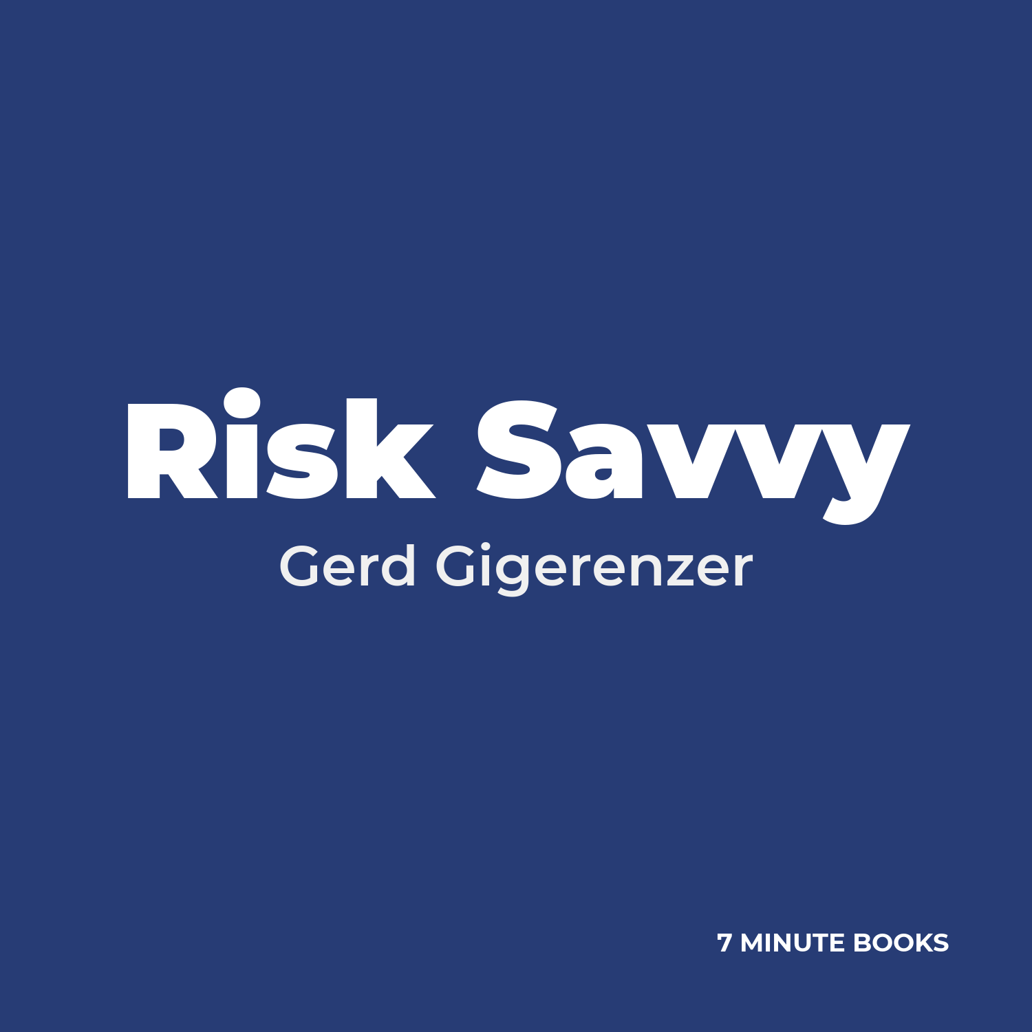 Risk Savvy cover