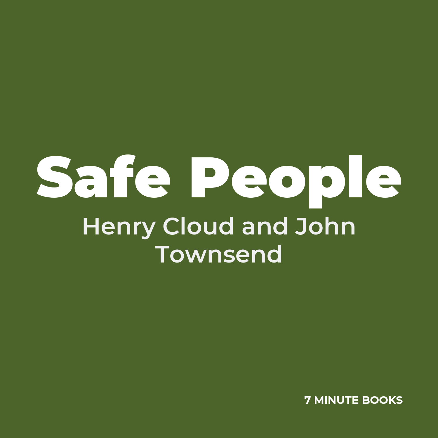 Safe People cover