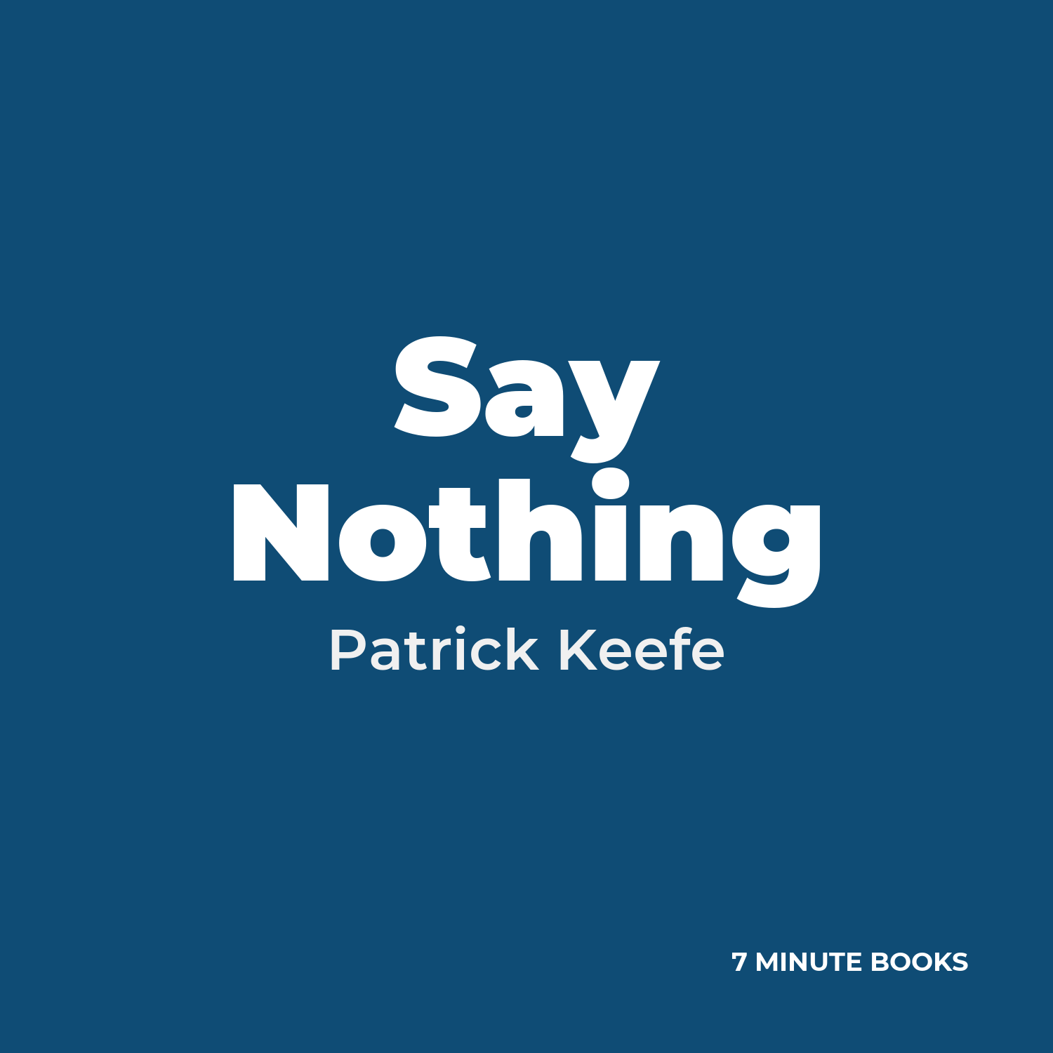 Say Nothing cover