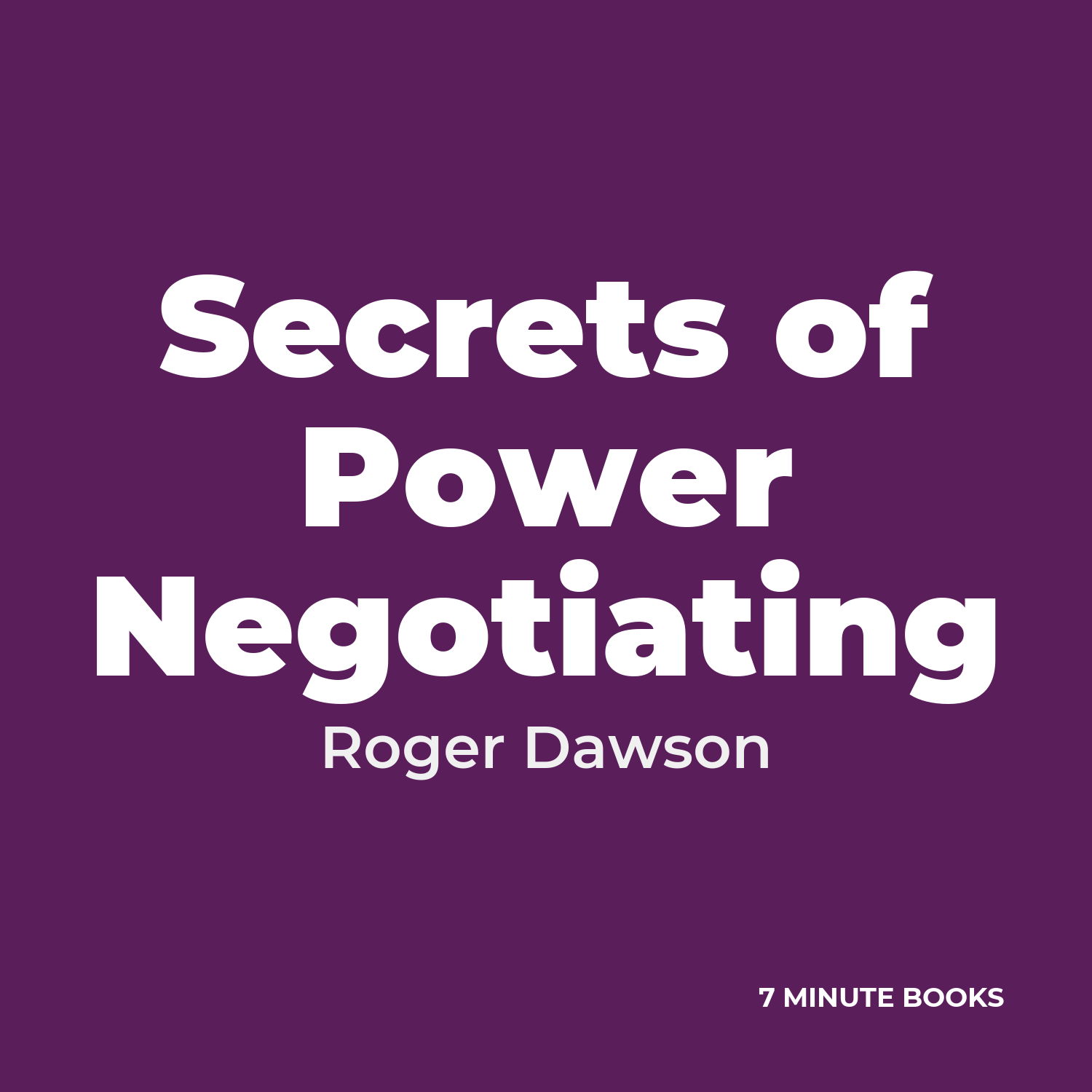 Secrets of Power Negotiating cover