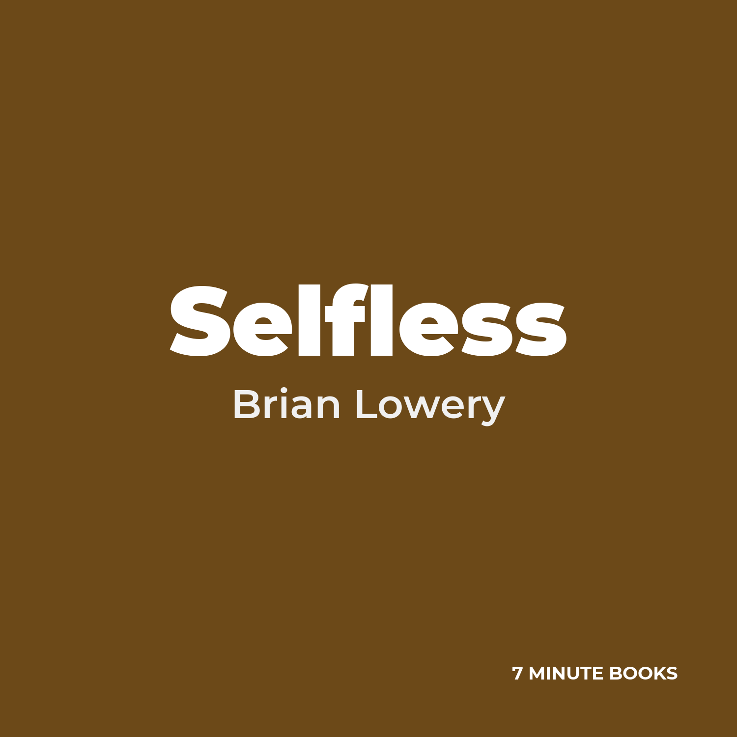 Selfless cover