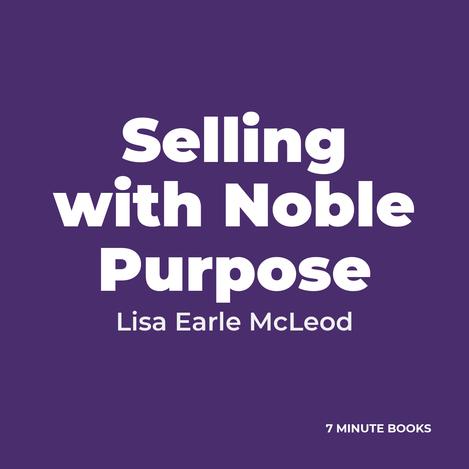 Selling with Noble Purpose cover