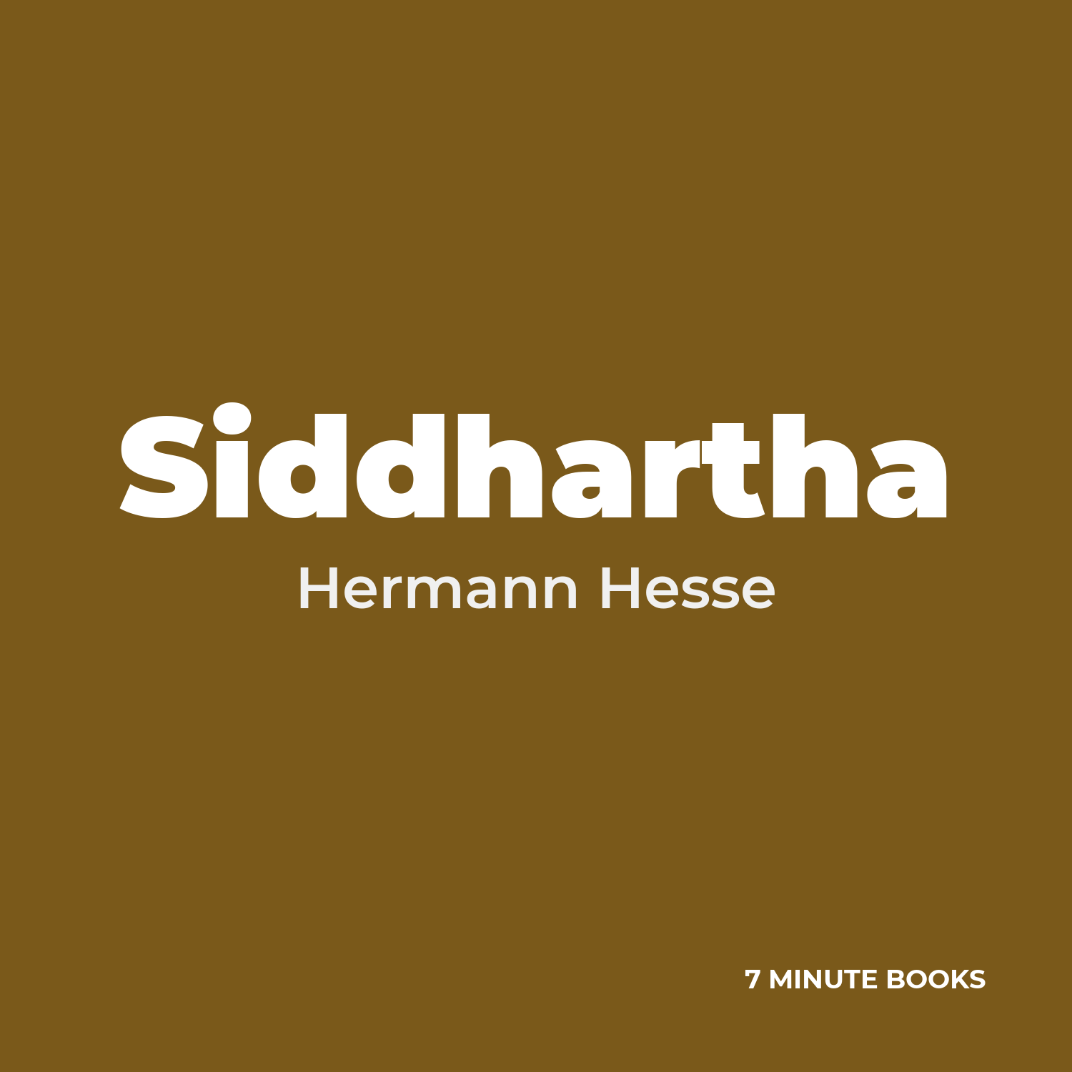 Siddhartha — by Hermann Hesse
