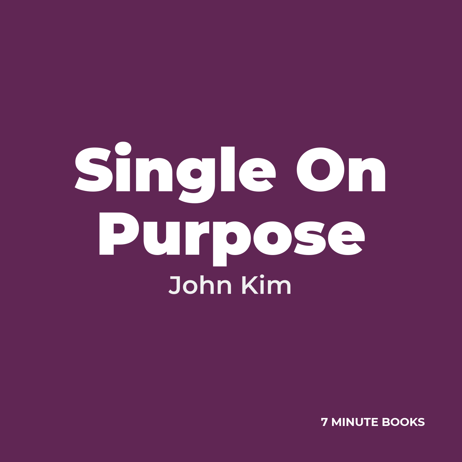 Single On Purpose cover