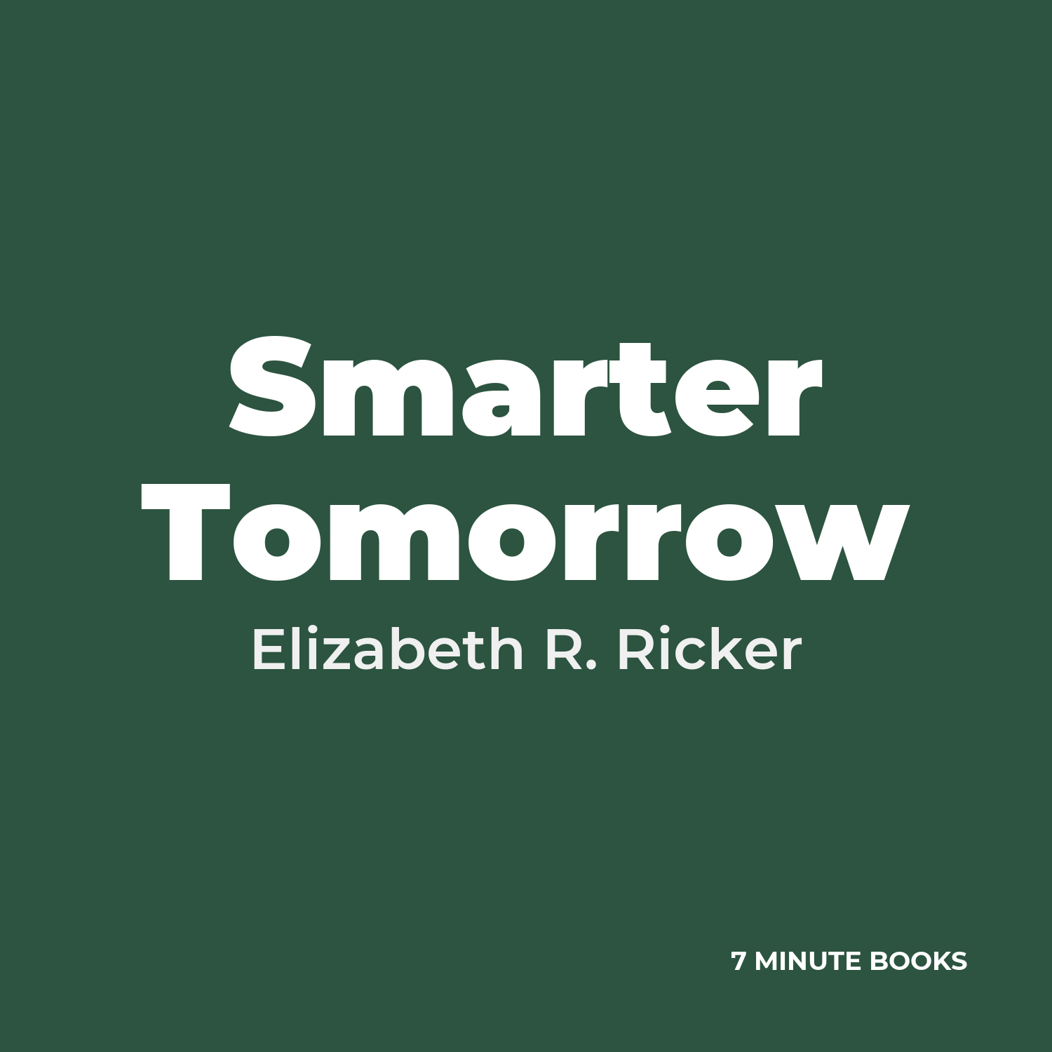Smarter Tomorrow cover