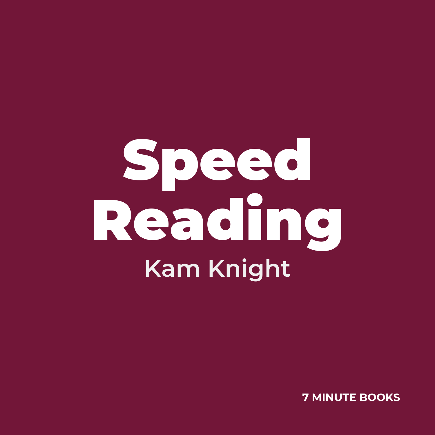 Speed Reading cover