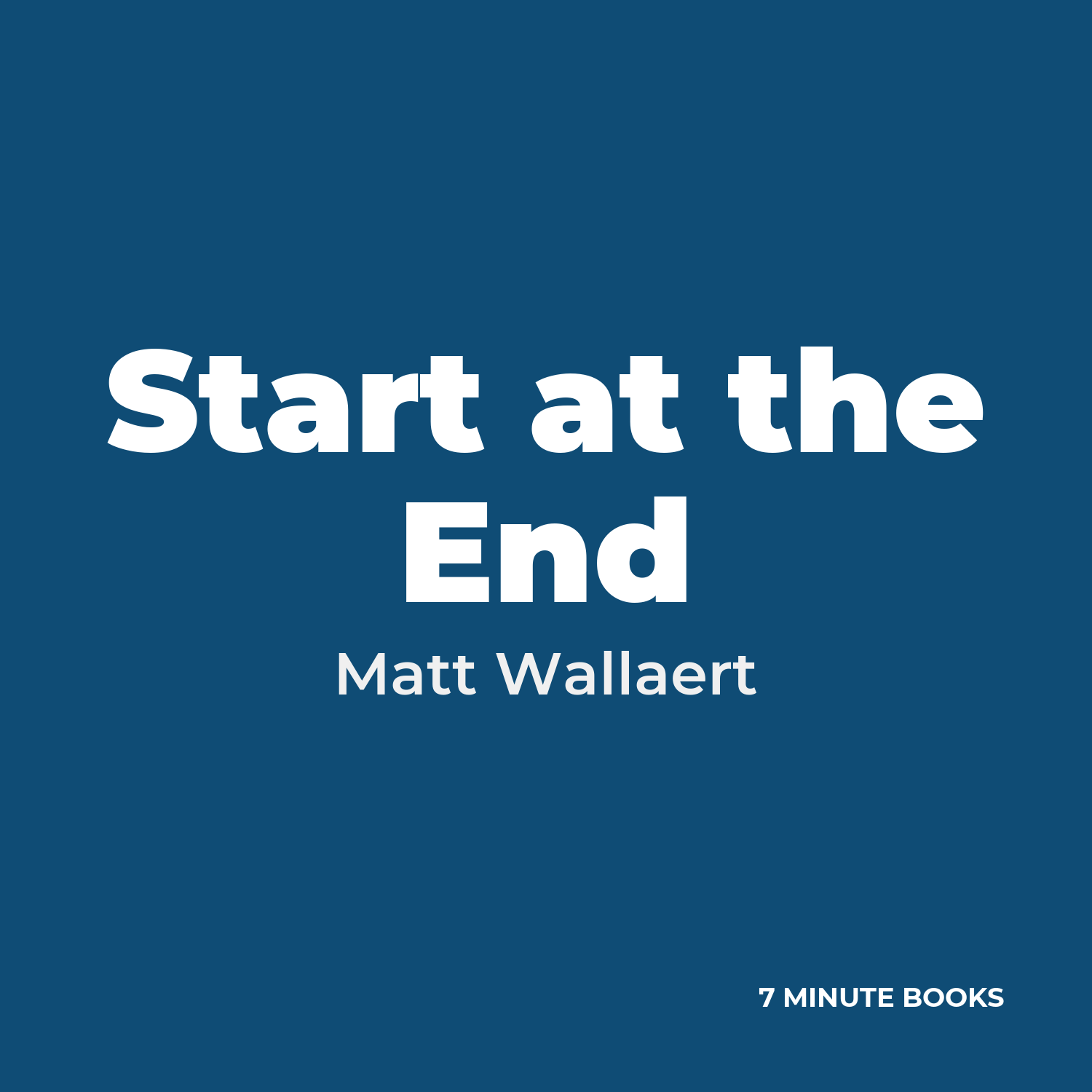Start at the End cover