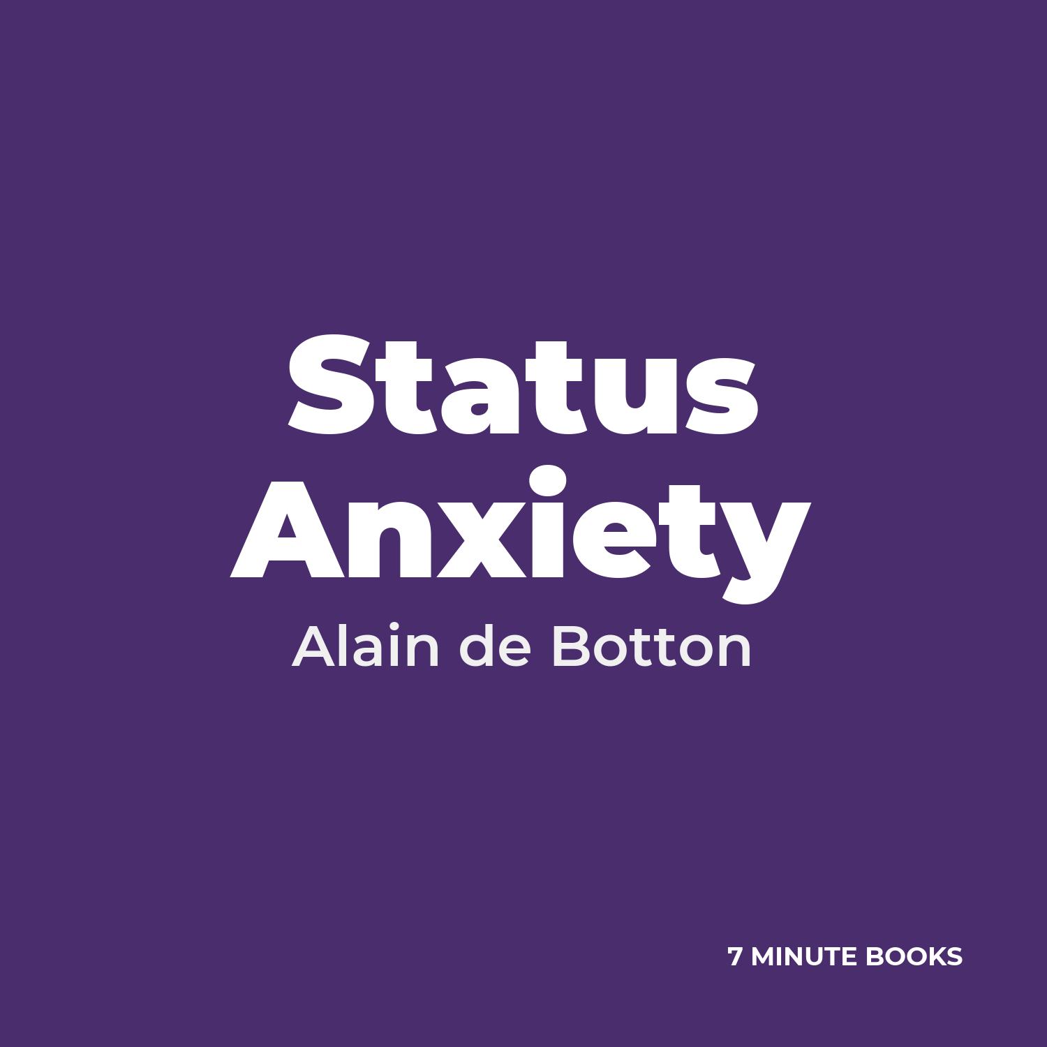 Status Anxiety cover