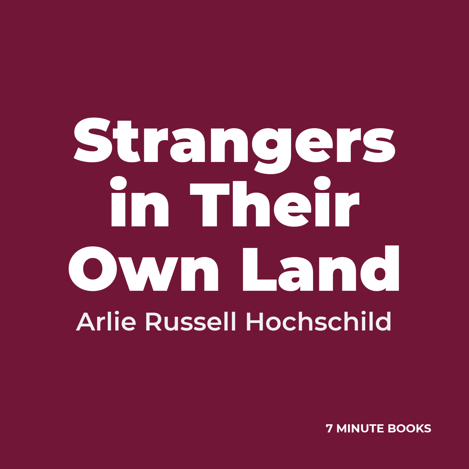 Strangers in Their Own Land cover