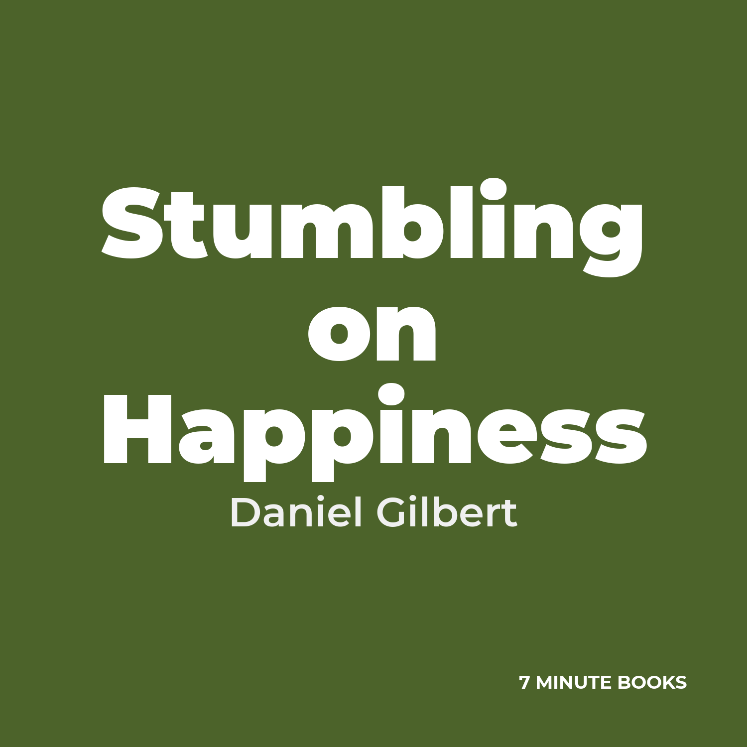 Stumbling on Happiness cover