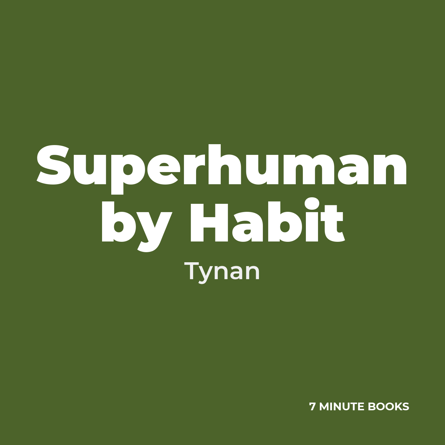 Superhuman by Habit cover